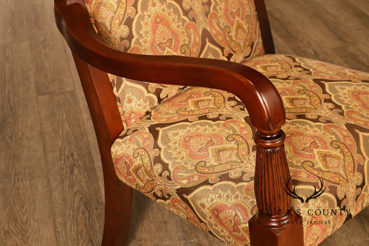 Fairfield Regency Style Pair of Open Armchairs