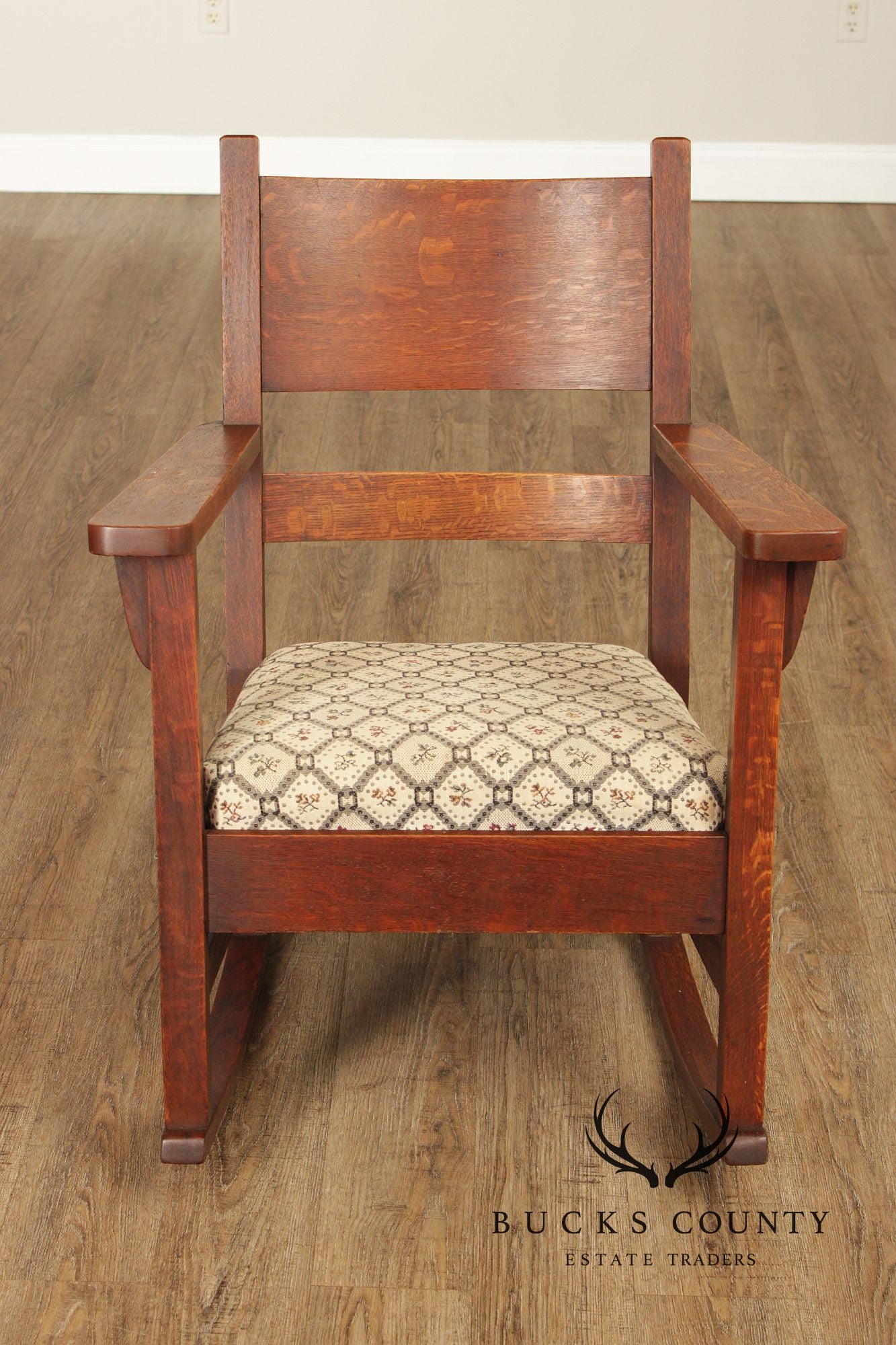 Antique Mission Oak Rocking Chair