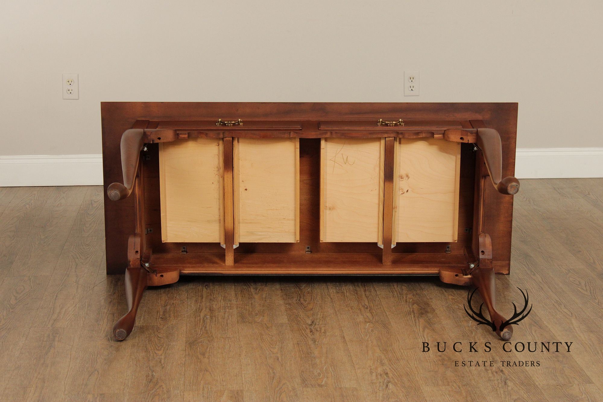 Queen Anne Style Vintage Cherry Writing Desk