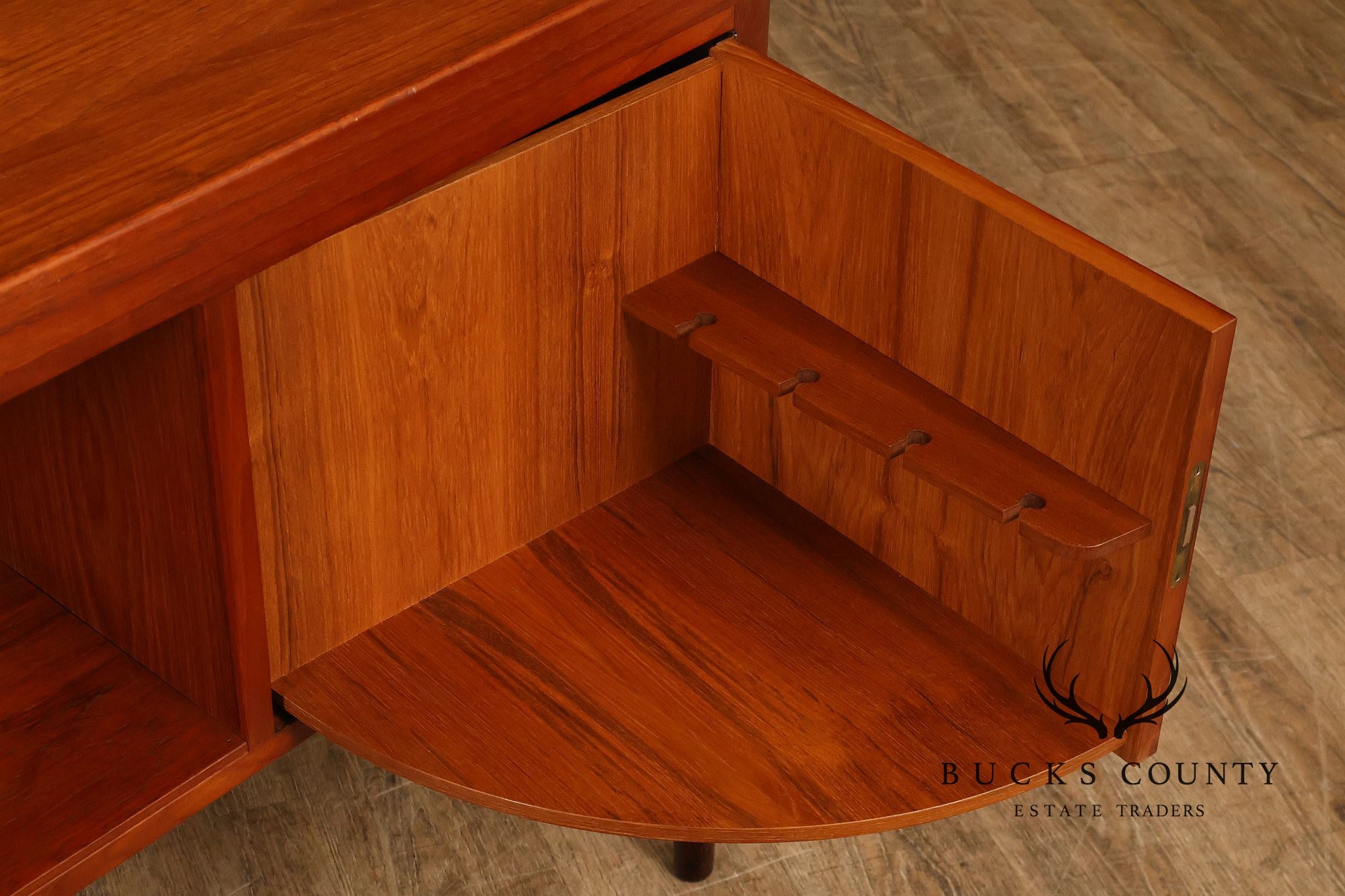 Danish Modern Teak Executive Writing Desk