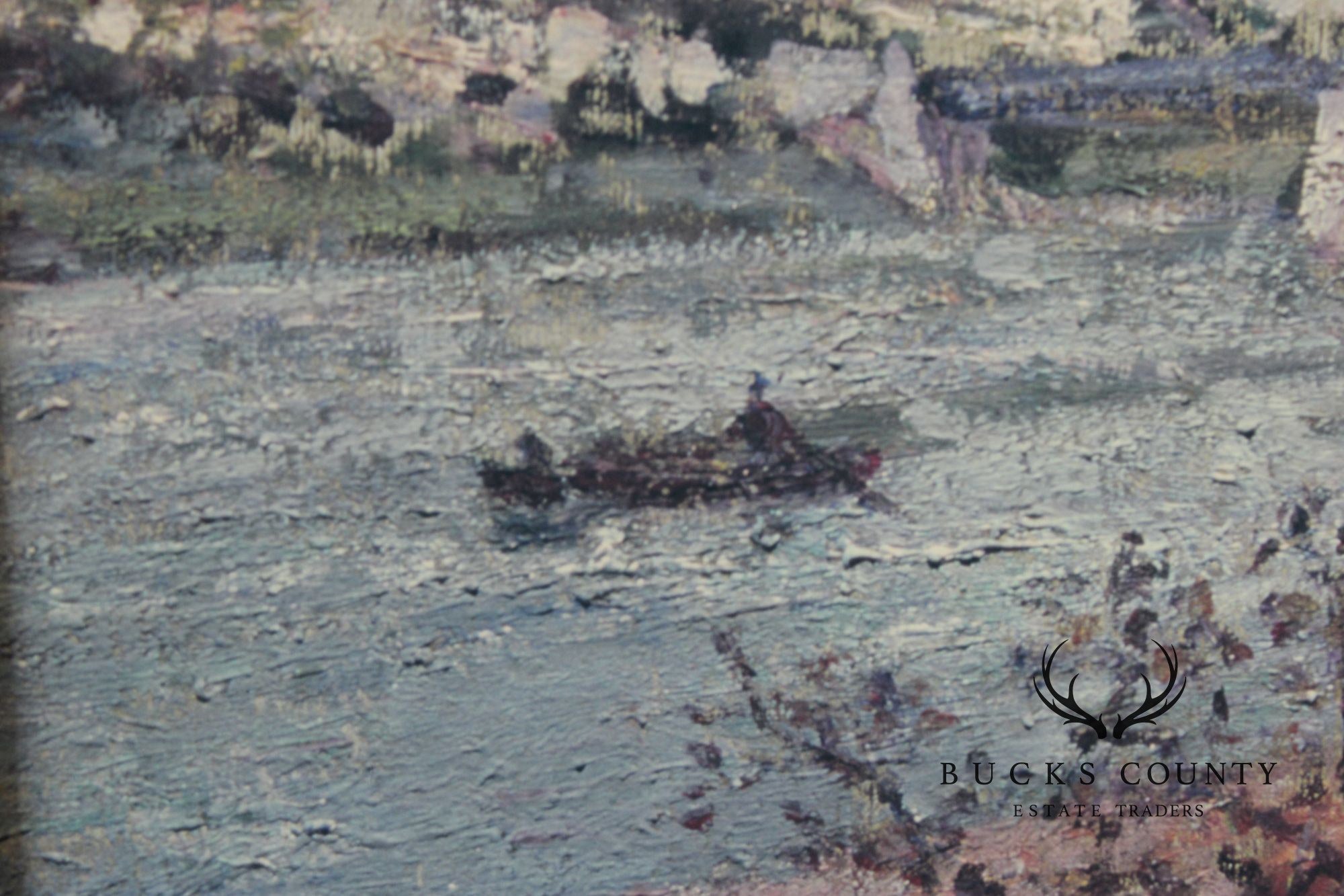 Alfred Sisley Impressionist Print, 'Overcast Day at Saint-Mammès'