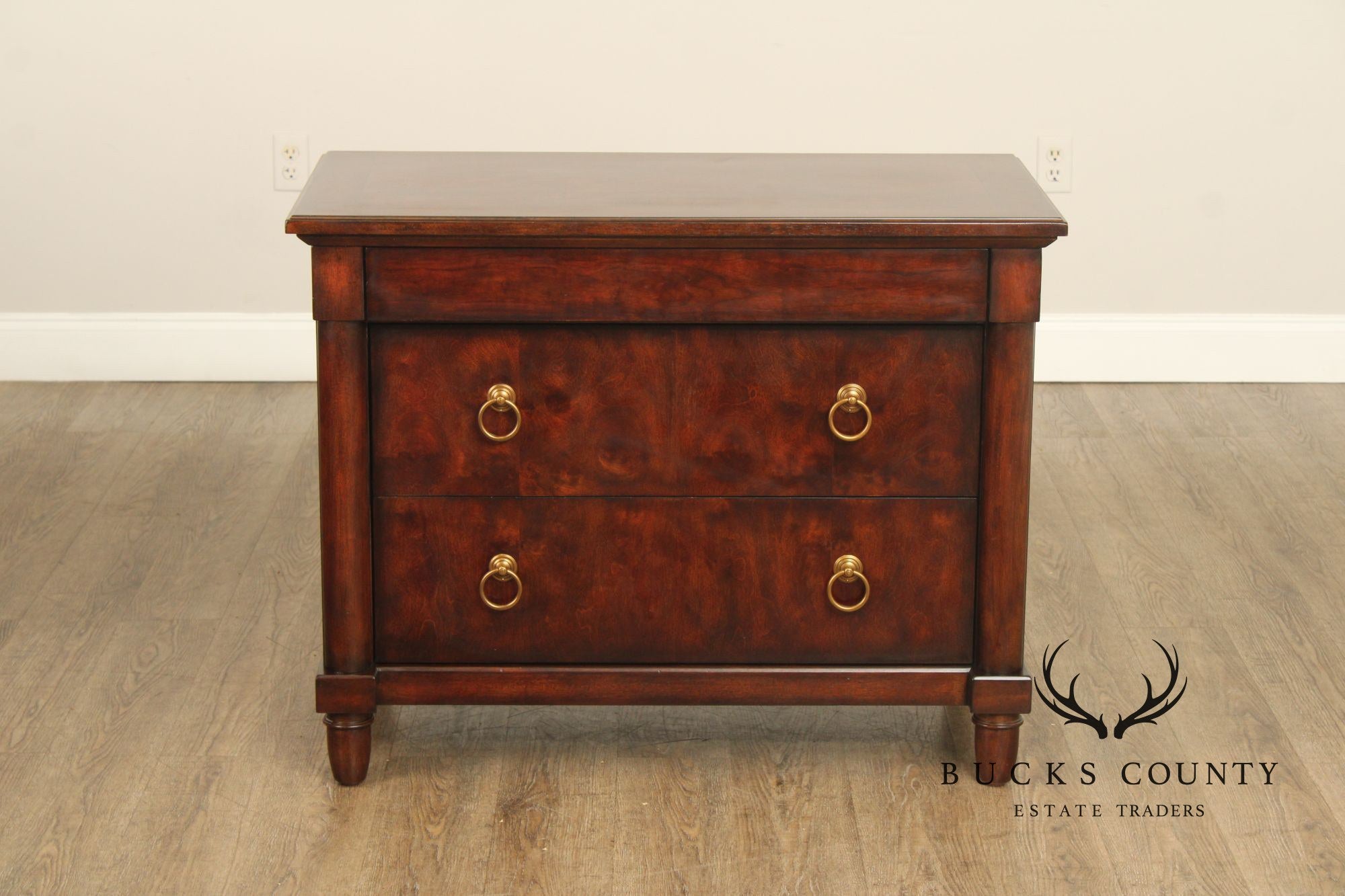 Bernhardt Empire Style Burlwood Chest of Drawers