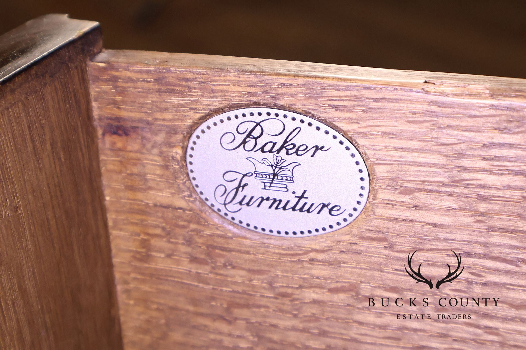 Baker Campaign Style Rosewood Low Chest