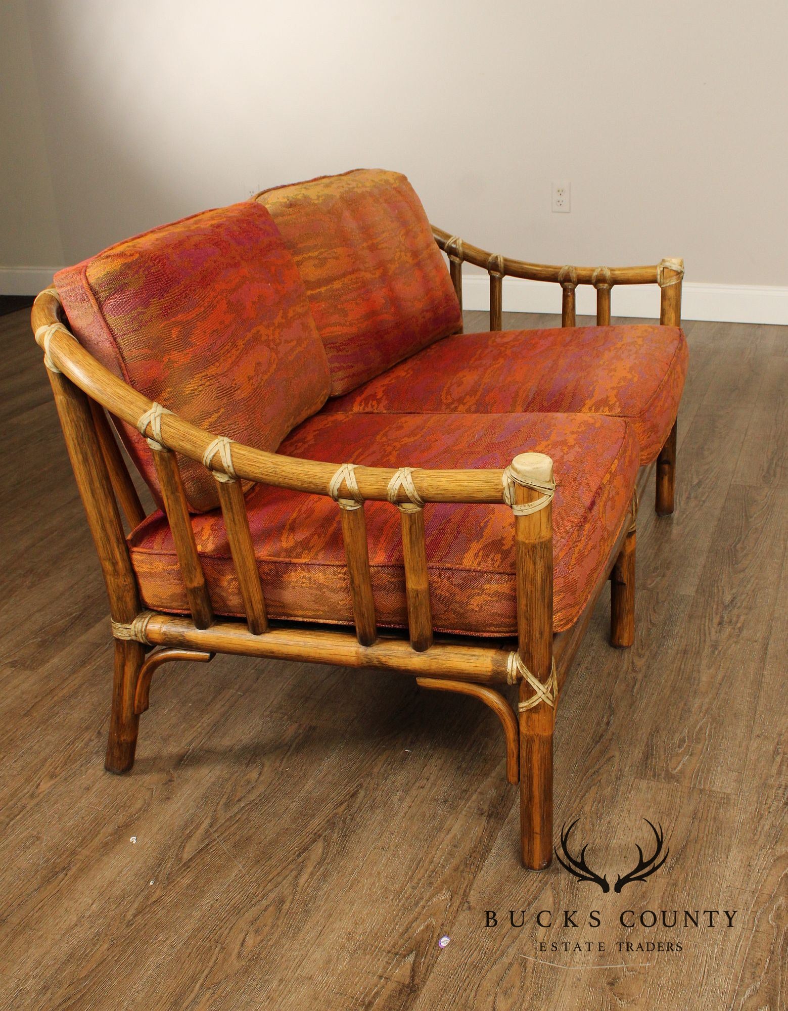 McGuire Vintage Bamboo Loveseat