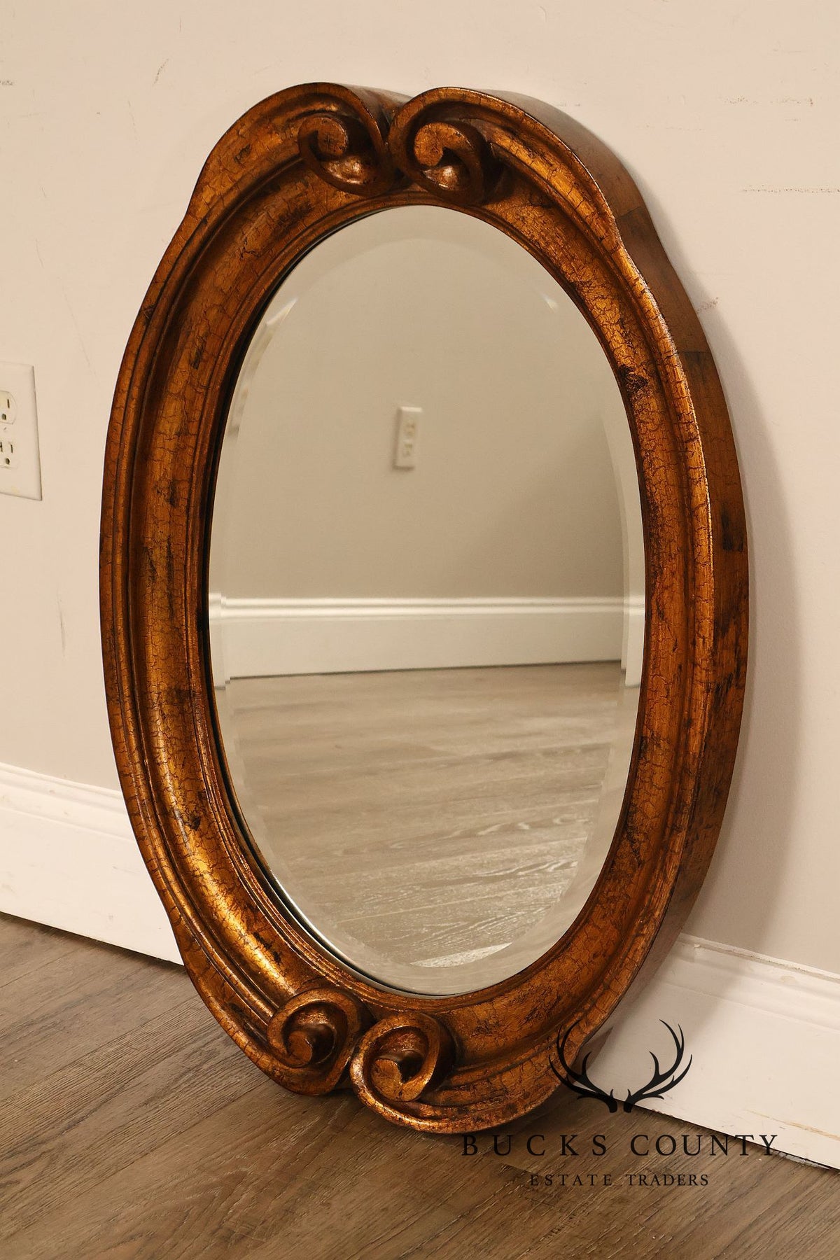 Carolina Mirror Oval Giltwood Wall Mirror
