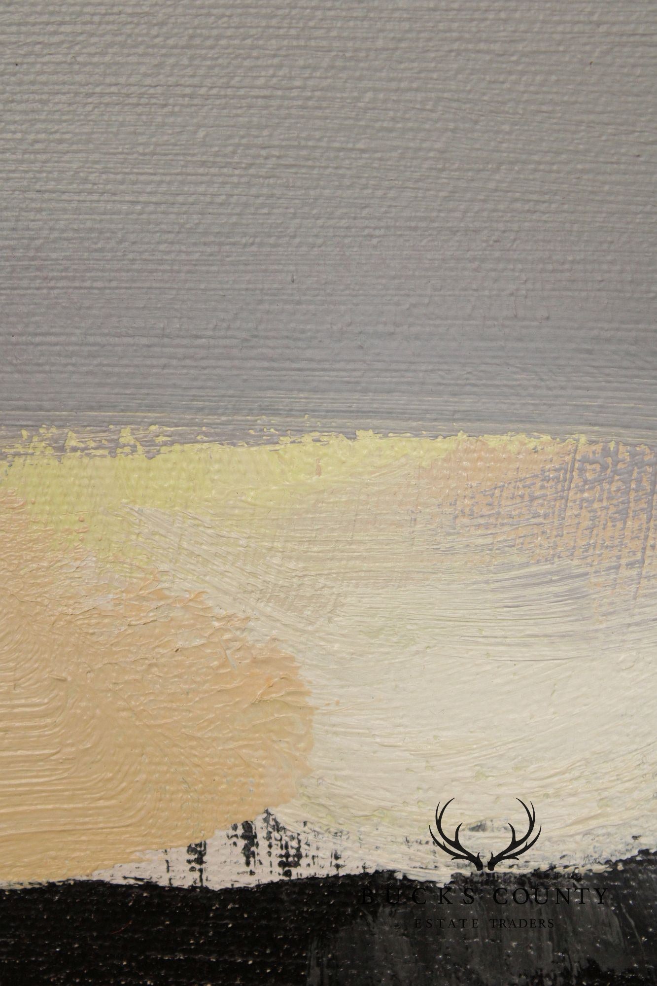 Bao Lede Asian Inspired Landscape Oil Painting, Dunes