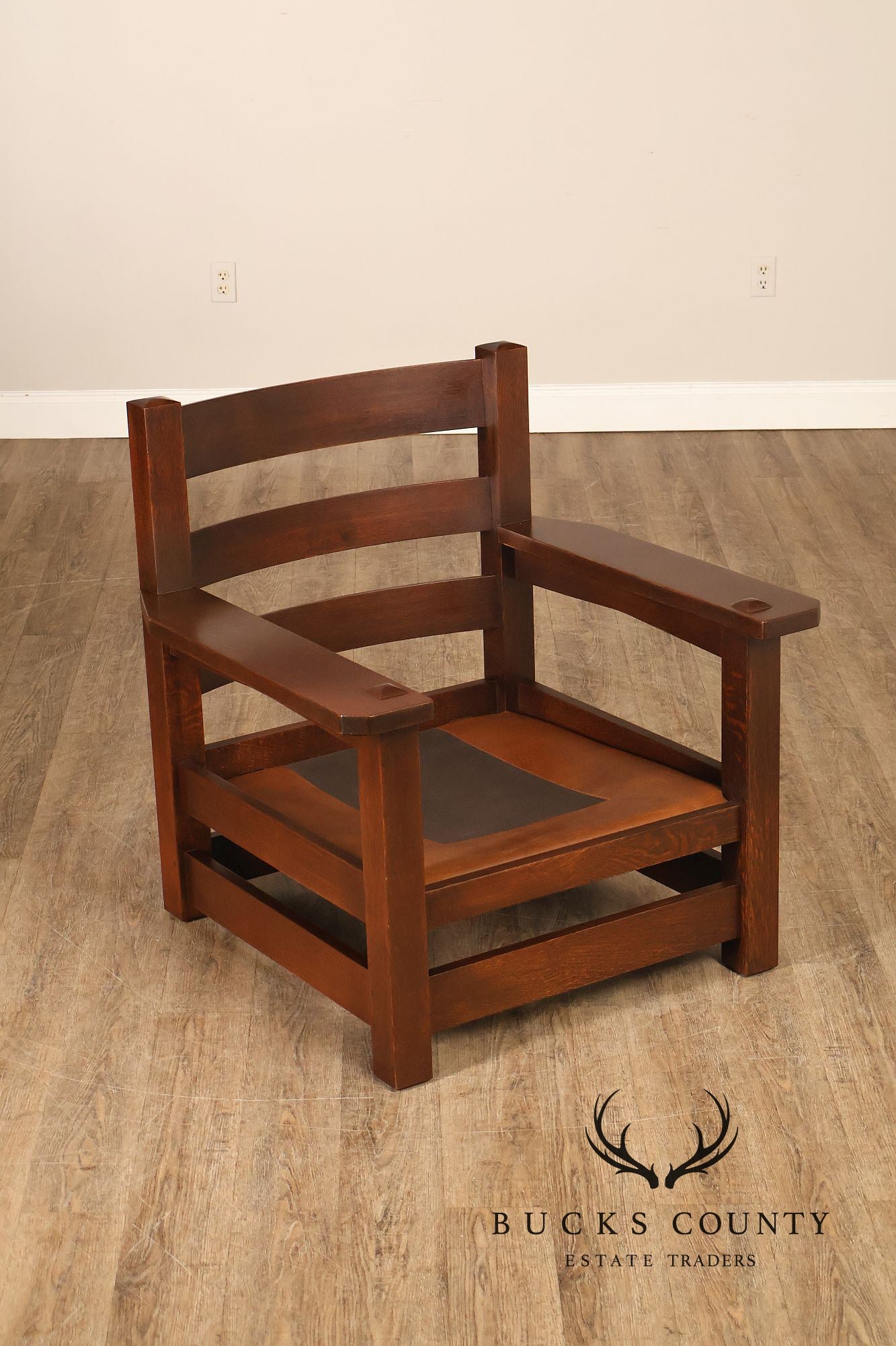 Stickley Mission Collection Oak Eastwood Lounge Chair