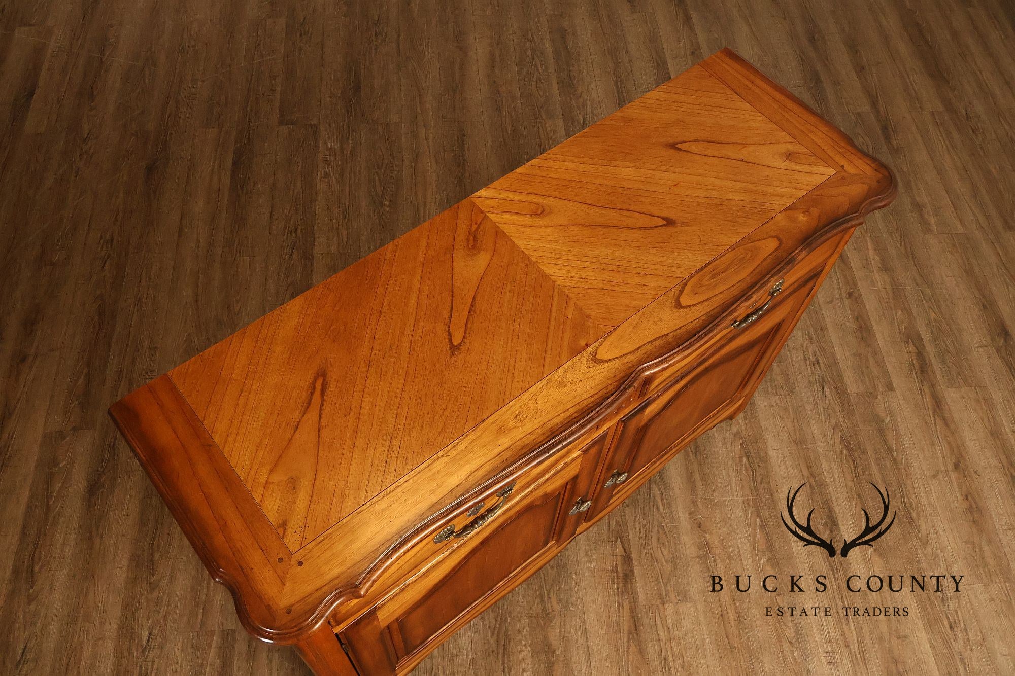 Hekman French Country Style Oak Two-Door Server