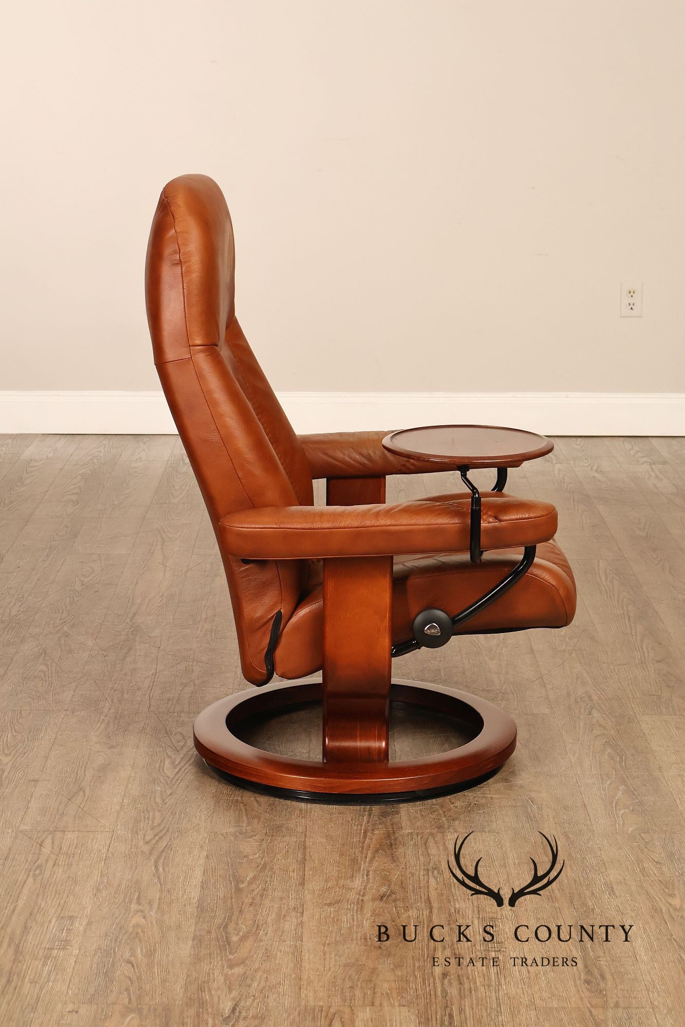 Ekornes Stressless Leather Recliner Chair And Ottoman