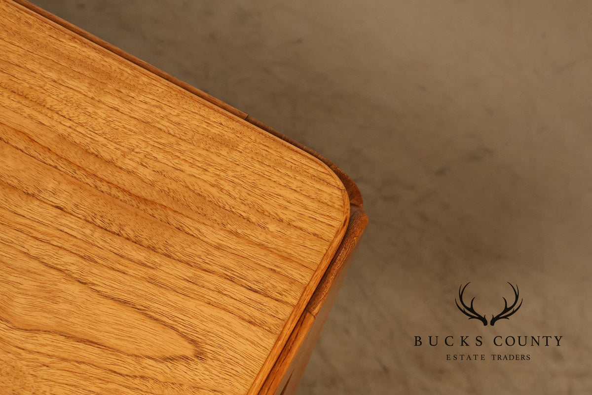N. Eilersen A/S Danish Modern Teak Extension Dining Table With Two Leaves