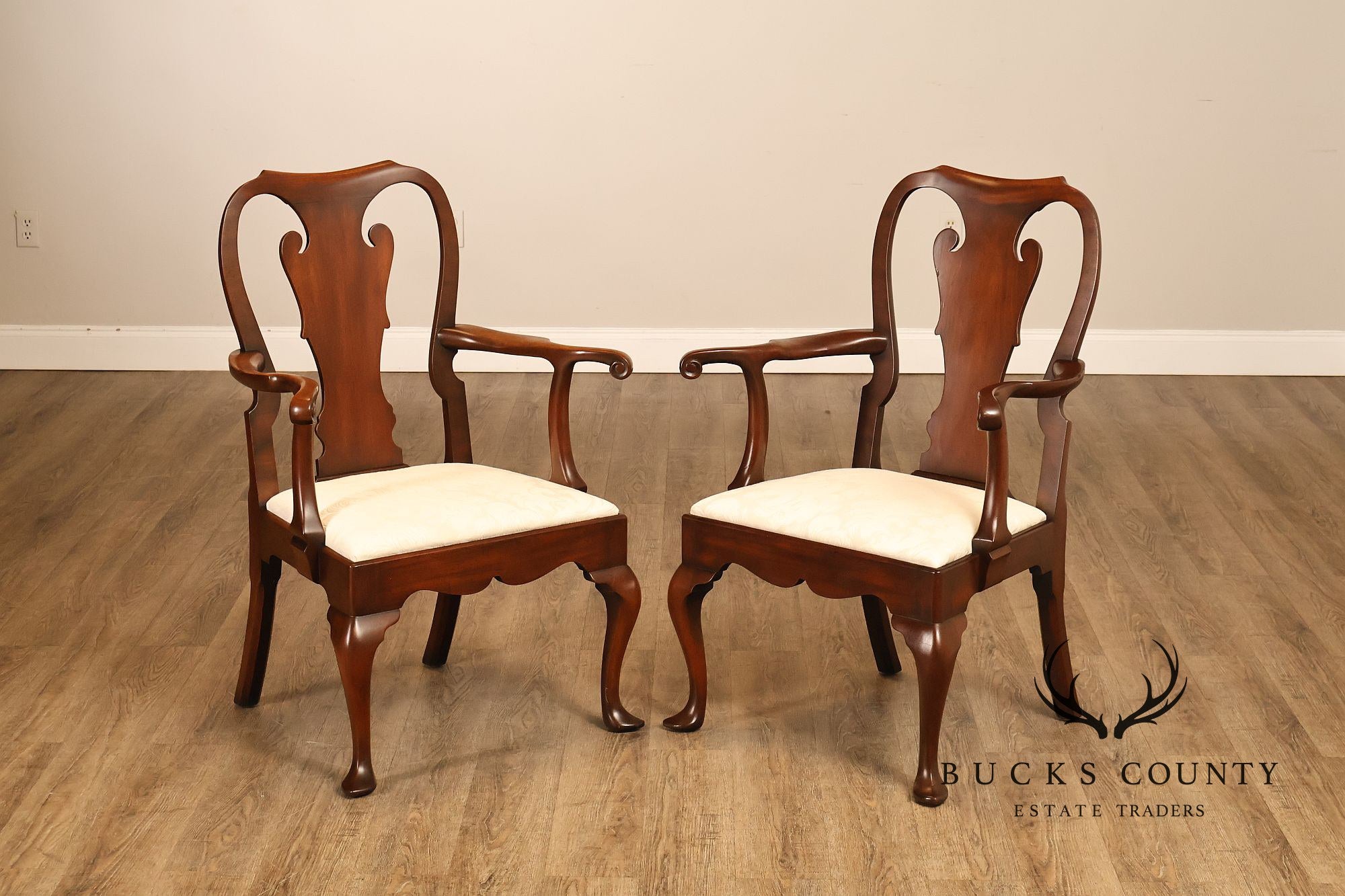Kittinger Colonial Williamsburg Pair of Mahogany Armchairs CW 151