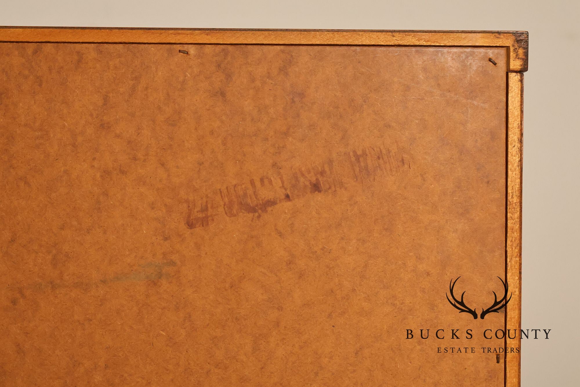 Stanley Mid Century Modern Walnut & Rosewood Inlaid Wall Unit Credenza