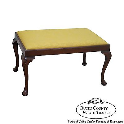 Custom Quality 18th Century Style English Queen Anne Bench