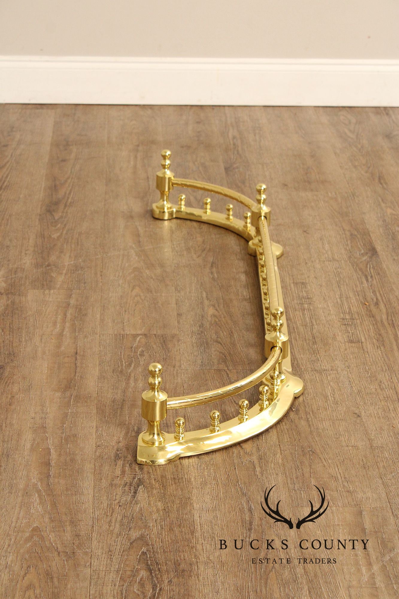 Traditional Polished Brass Fireplace Fender