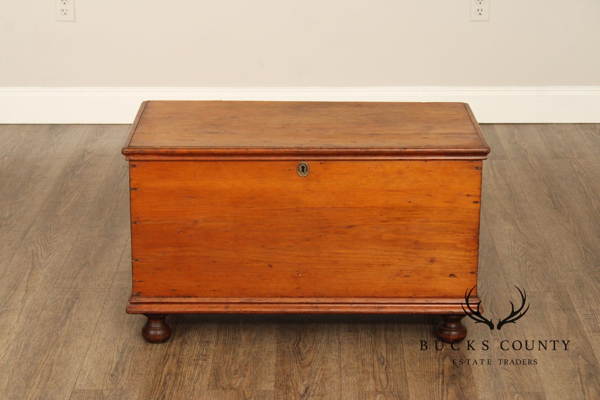 Antique American Pine Blanket Chest