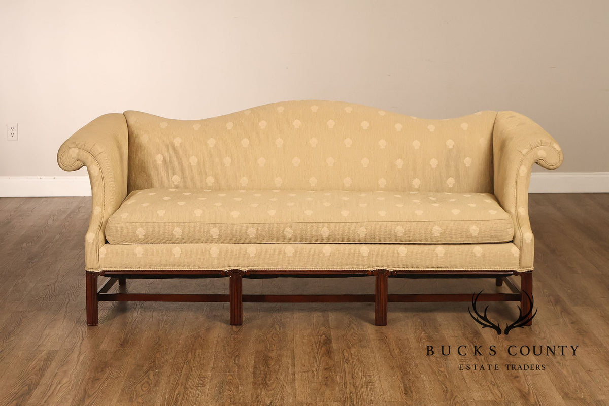 Chippendale Style Mahogany Frame Sofa