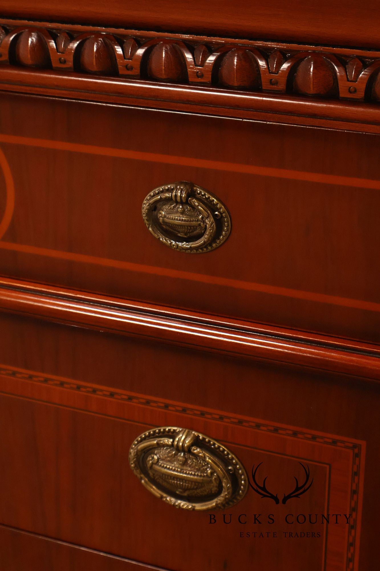 Edwardian Style Inlaid Mahogany Chest of Drawers