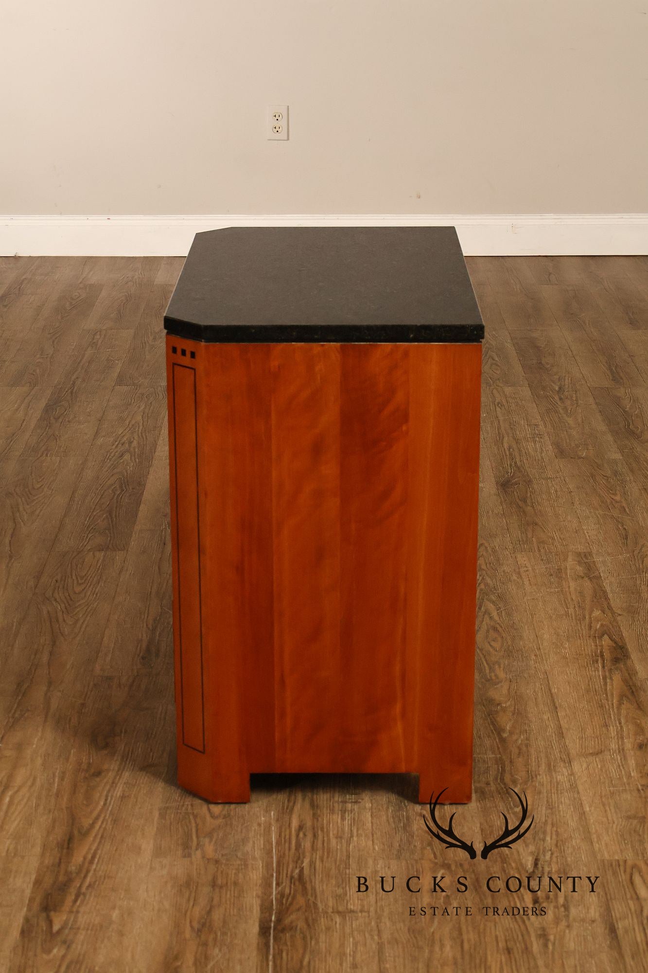 Stickley 21st Century Collection Pair of Granite Top Cherry Nightstands