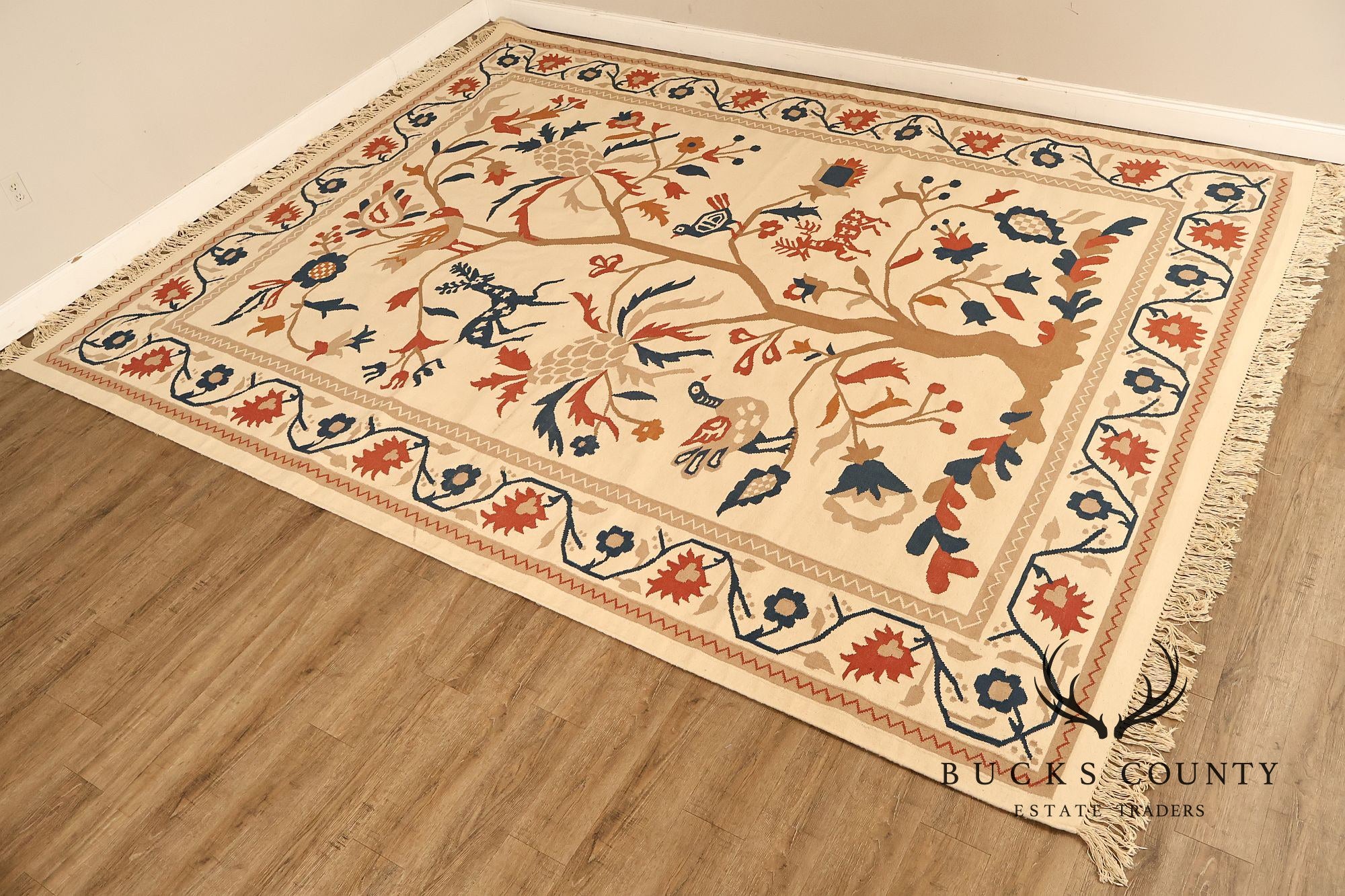 Capel Folk Art Style Tree of Life Area Rug
