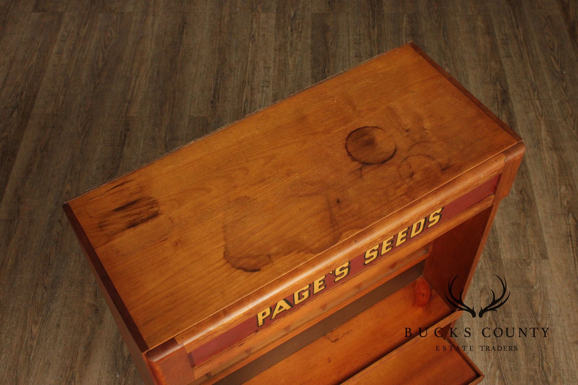 Page's Seeds Country Store Display Cabinet