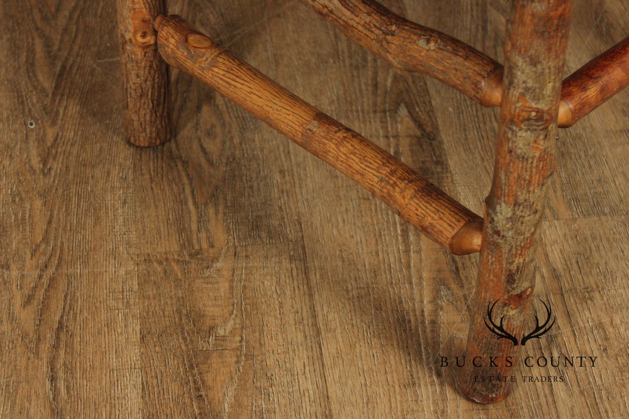 Old Hickory Set of Four 'Wagon Wheel' Dining Chairs