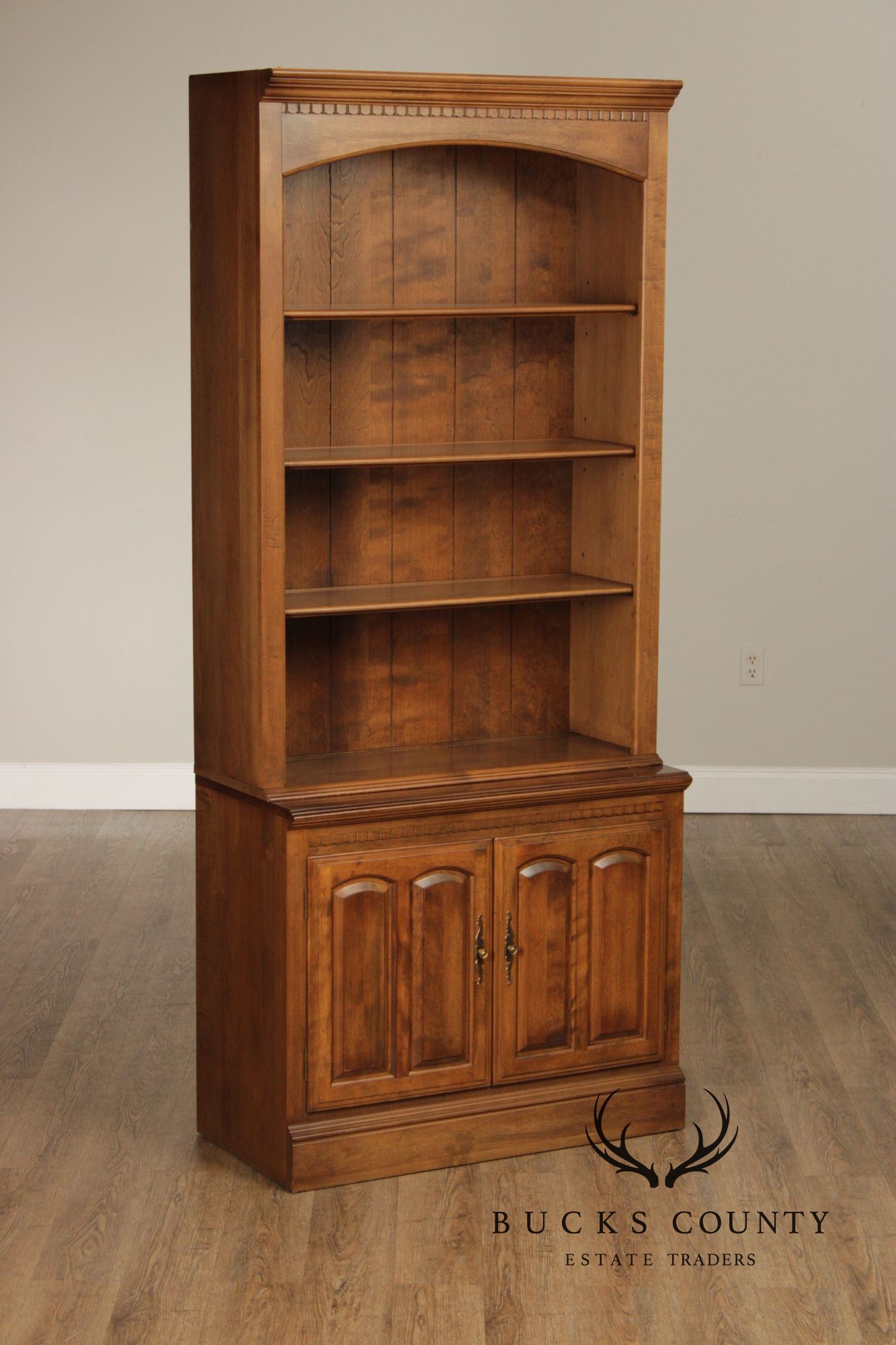 Ethan Allen Vintage Pair Of Maple Bookcases