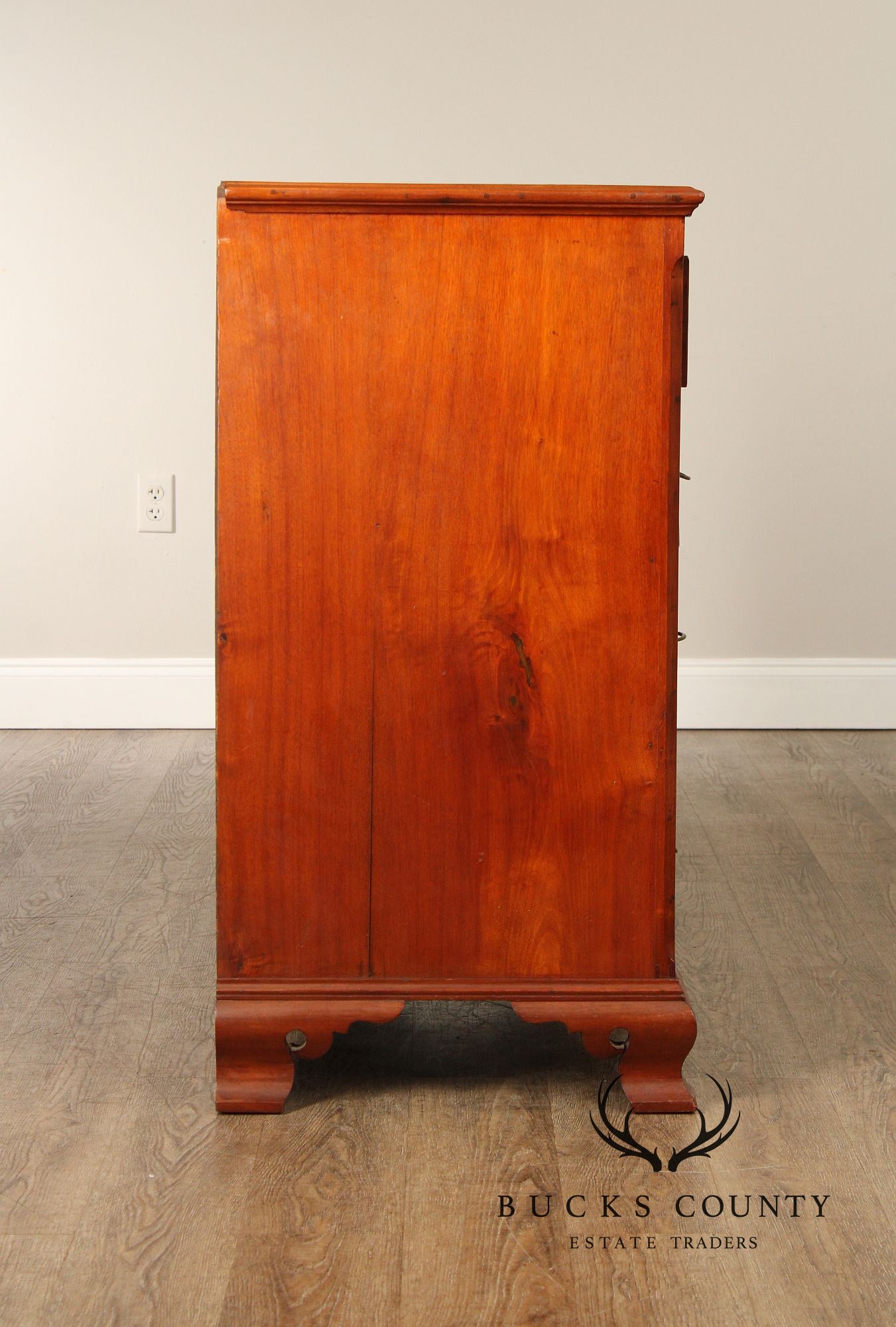 Antique American Walnut Chippendale Style Chest of Drawers