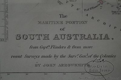 W. Graham Arader III Antique Framed Map of Australia