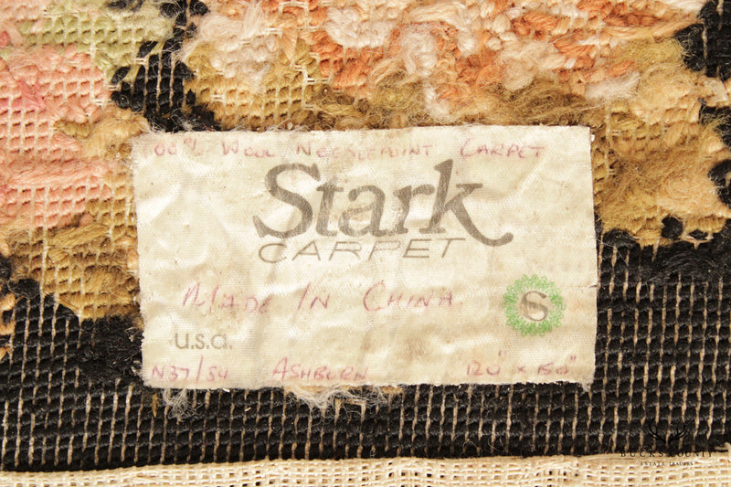 Stark Vintage Needlepoint Wool Area Rug, 12' x 10'