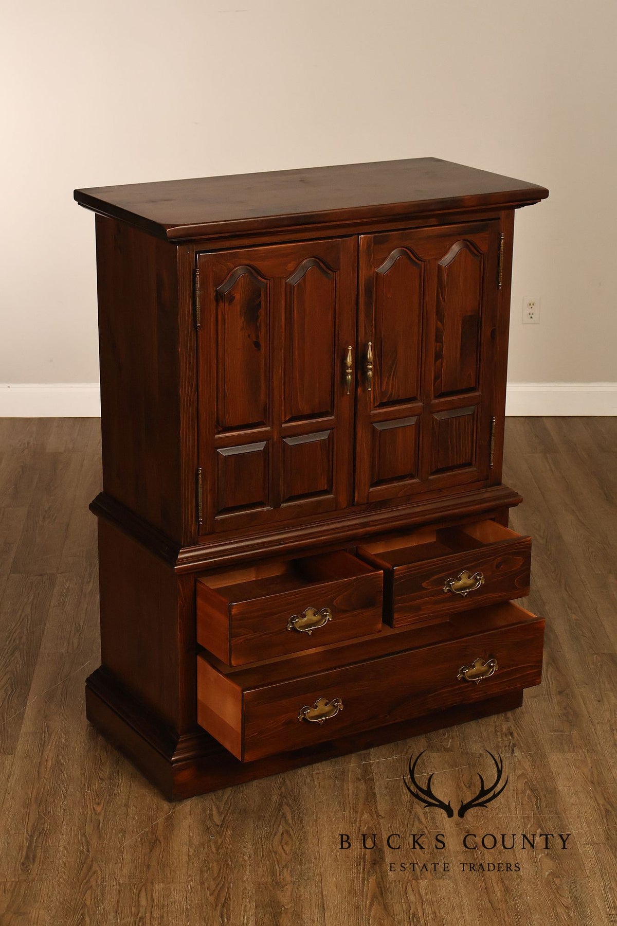 Ethan Allen Pine Armoire Chest