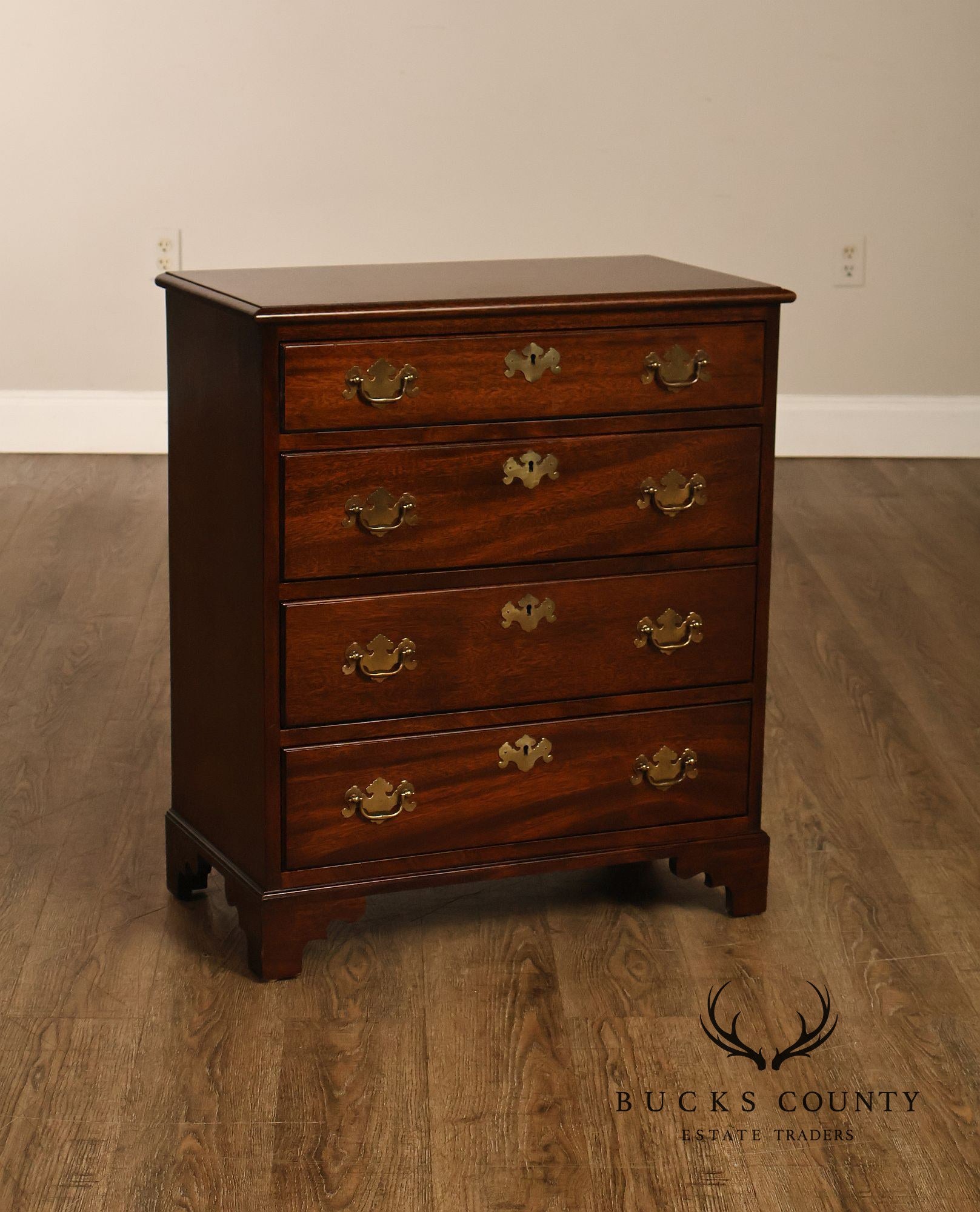 Chippendale Style Mahogany Bedside Chest