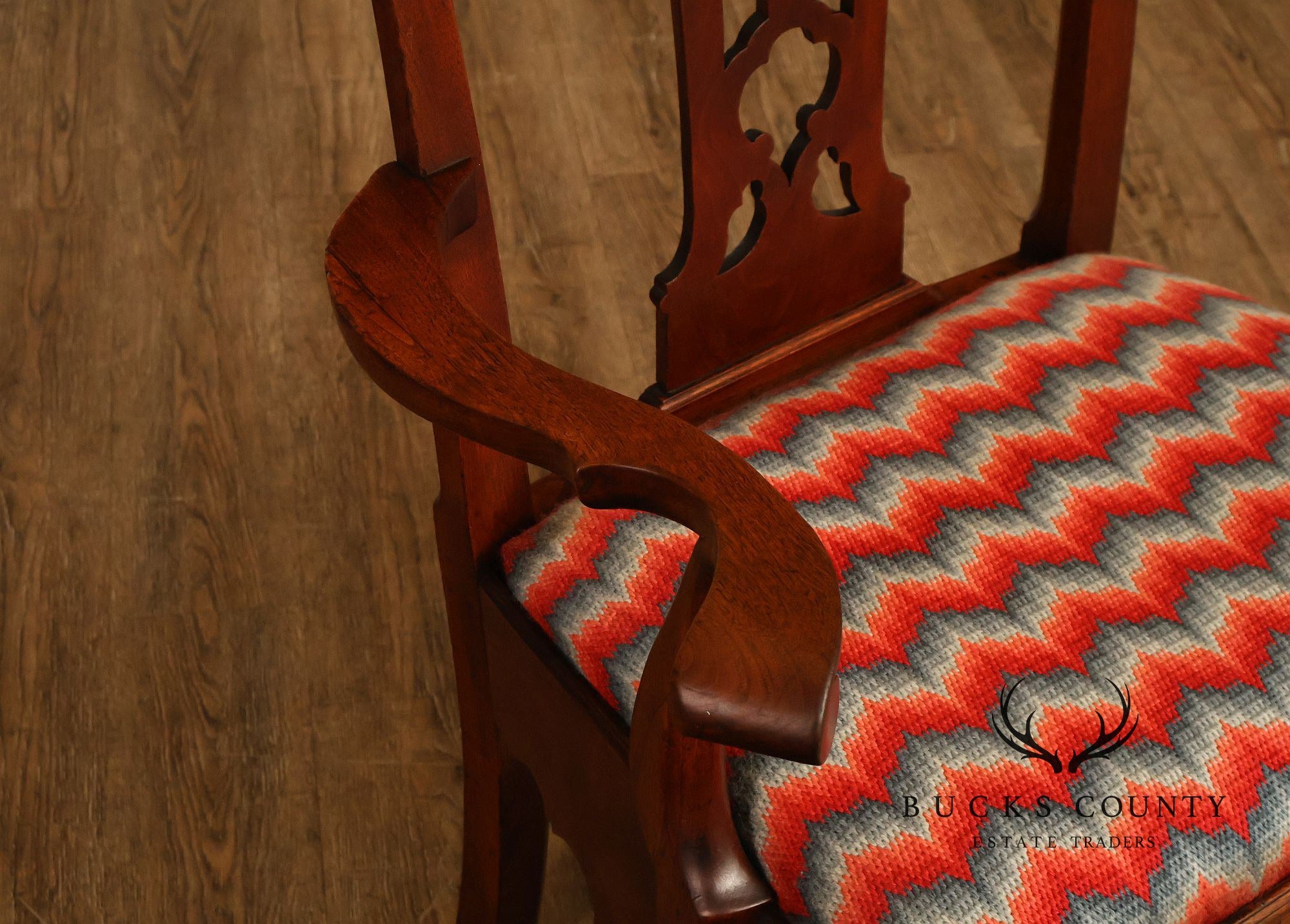 18th Century Pennsylvania Chippendale Walnut Necessary Chair
