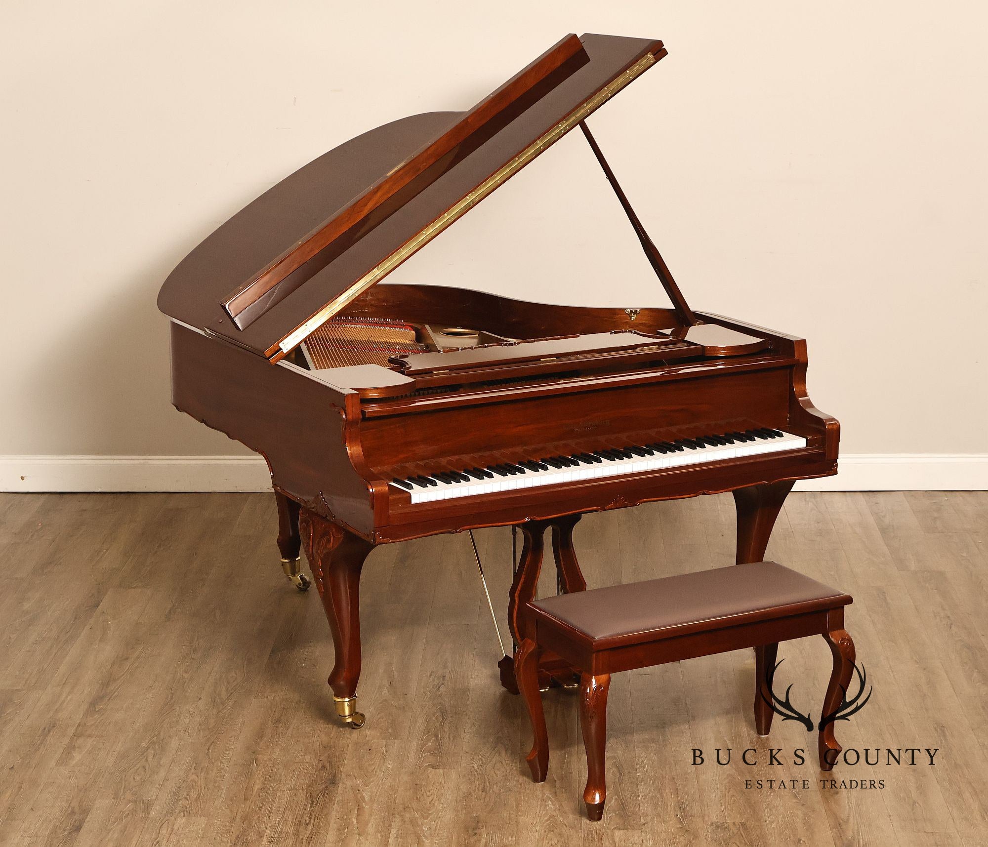 Otto Altenburg Rosewood Baby Grand Piano With Matching Duet Bench
