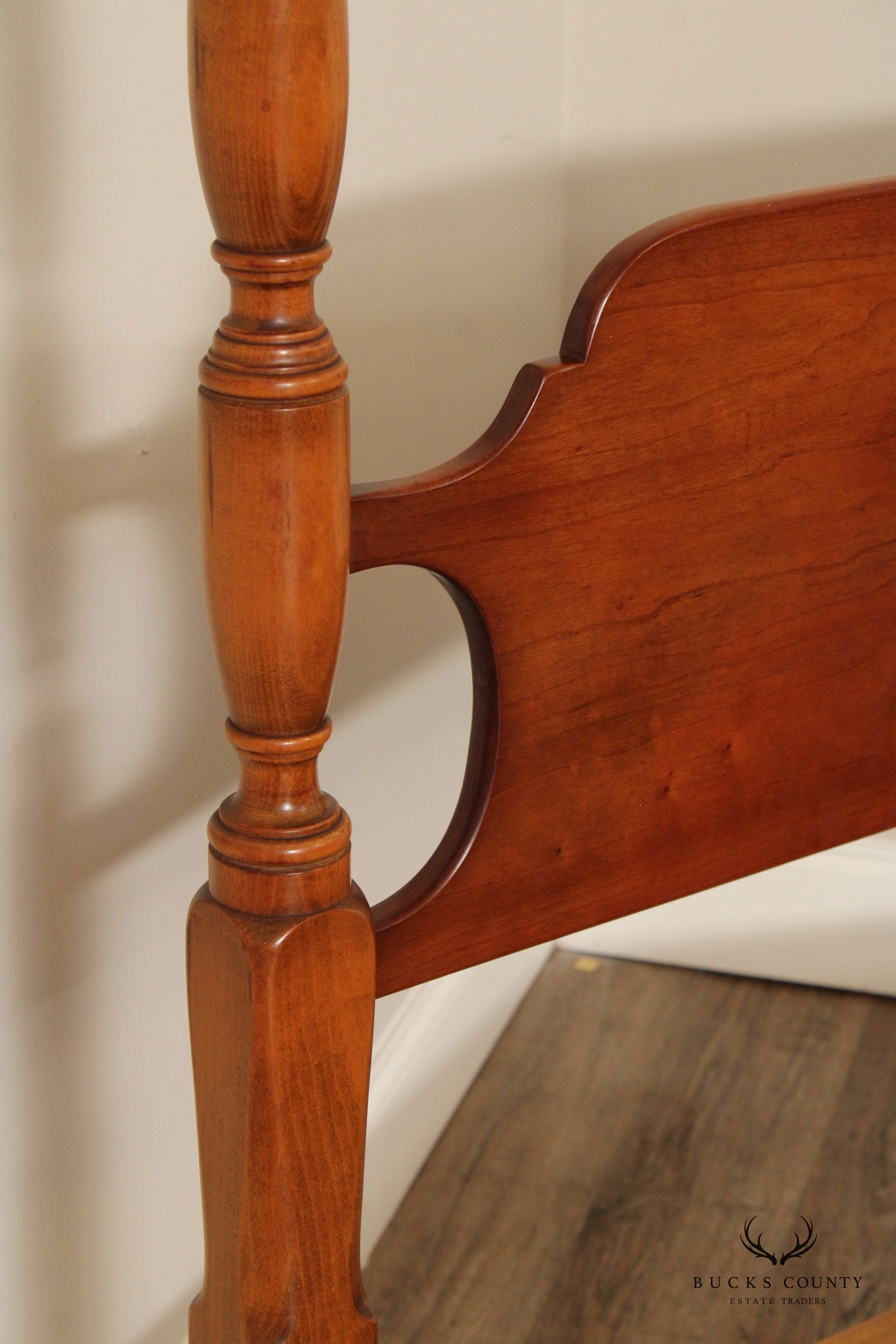 L. & J.G. Stickley Vintage Cherry Full-Size Poster Bed