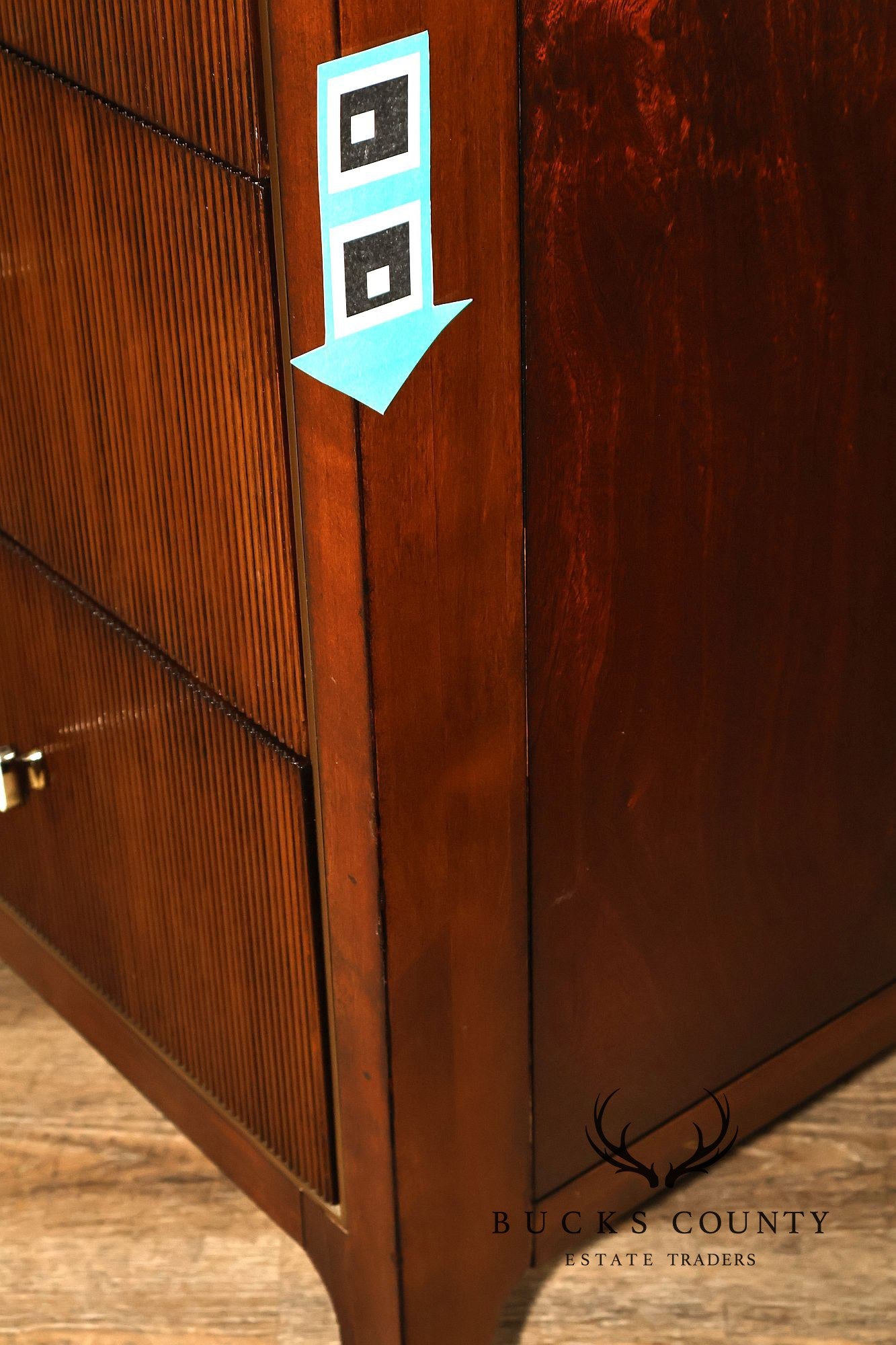 Caracole Modern Nine Drawer Mahogany Long Dresser