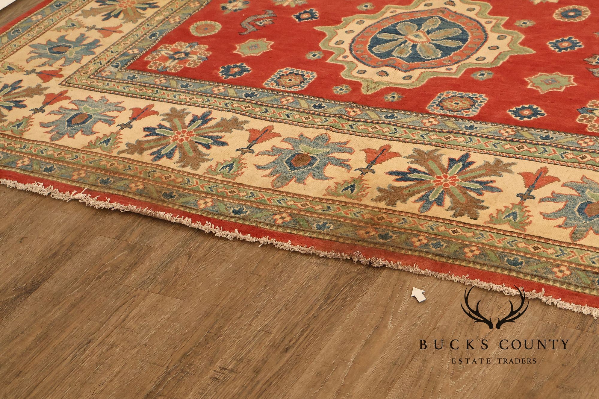 Afghan Gazni Style Wool Area Rug  7'11" x 9'3"