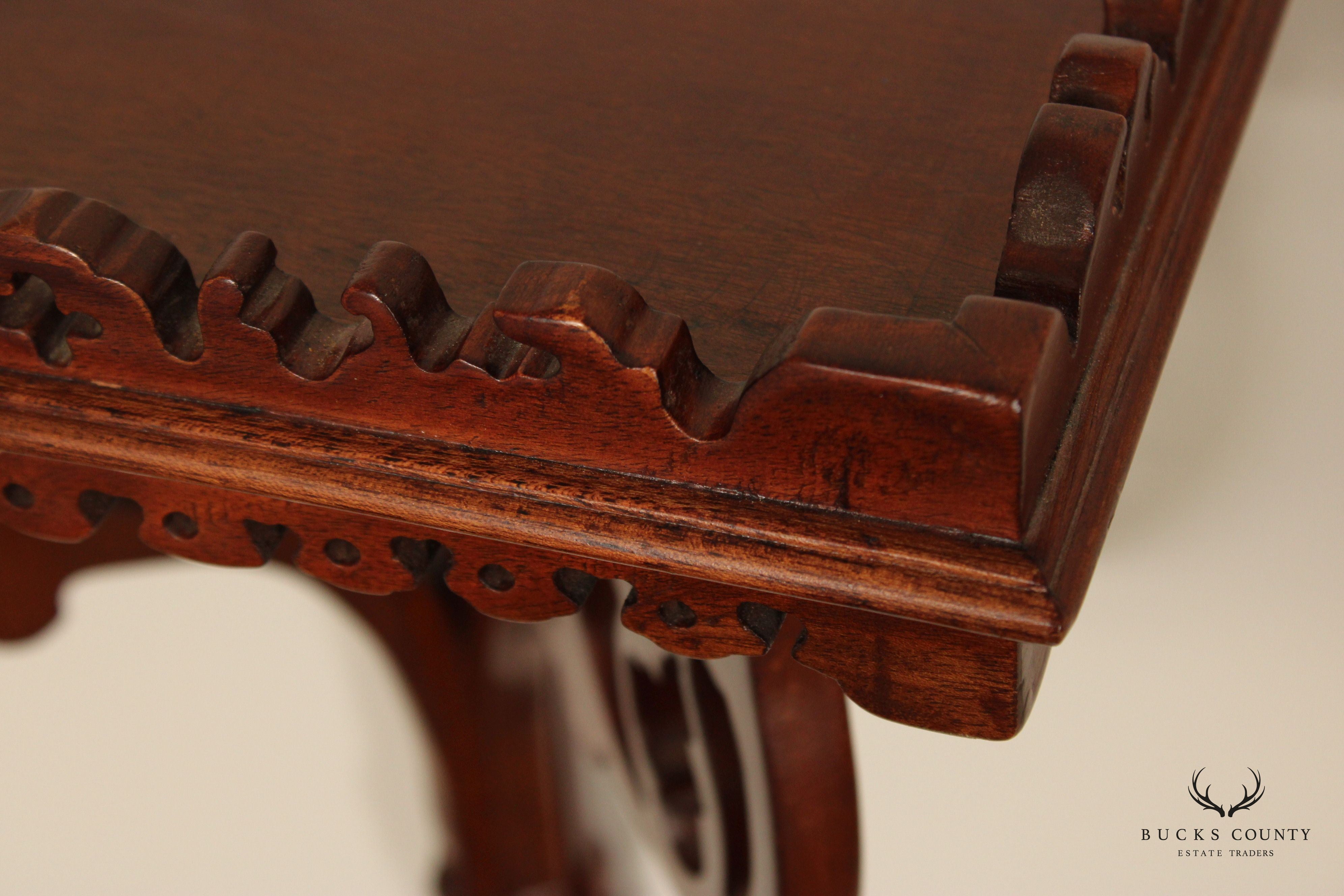 Victorian Style Carved Mahogany Wall Bracket