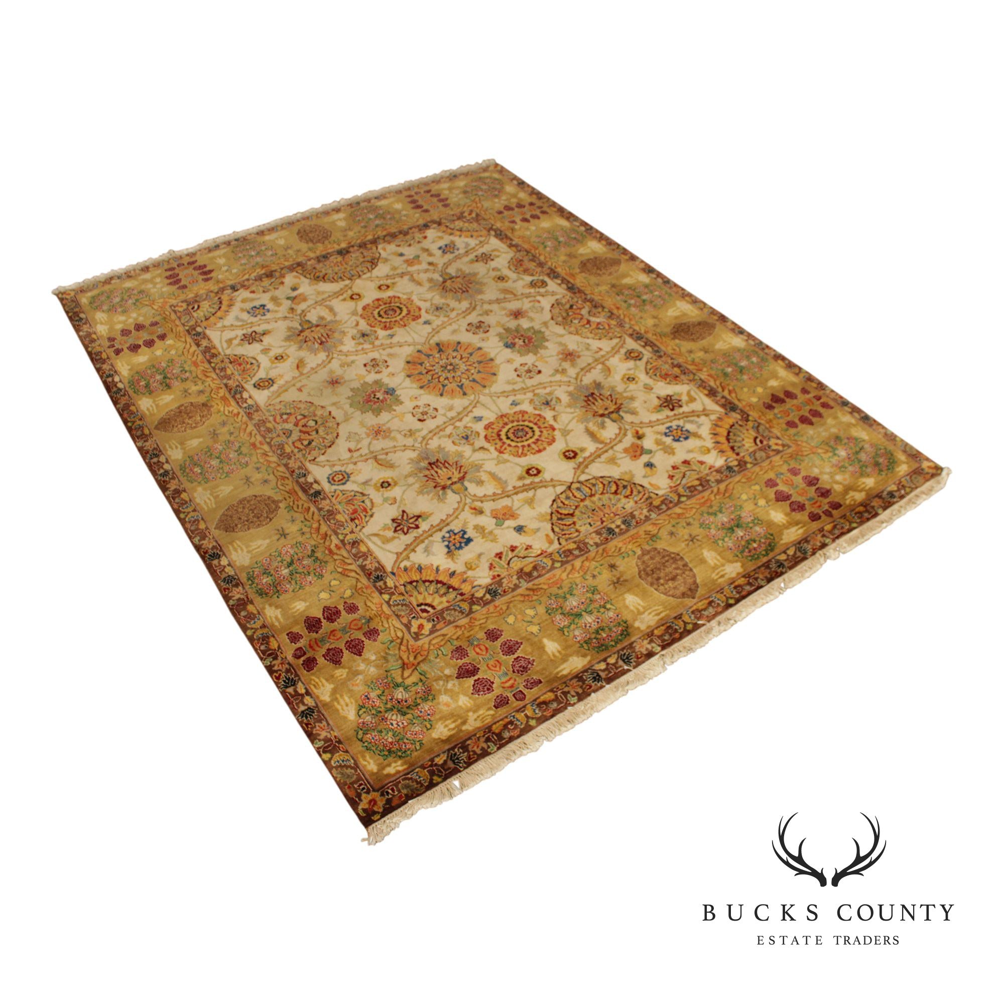 Arts & Crafts Style Wool Area Rug