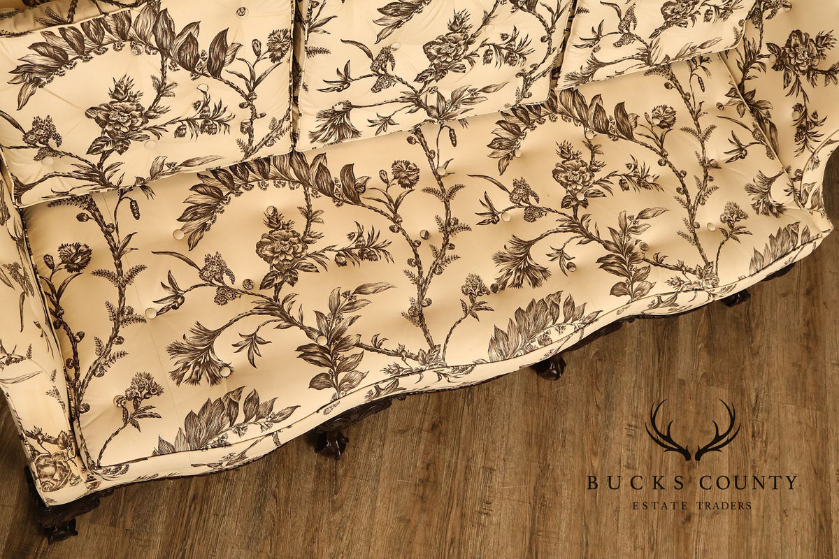 Baker Williamsburg Reproductions Camelback Sofa