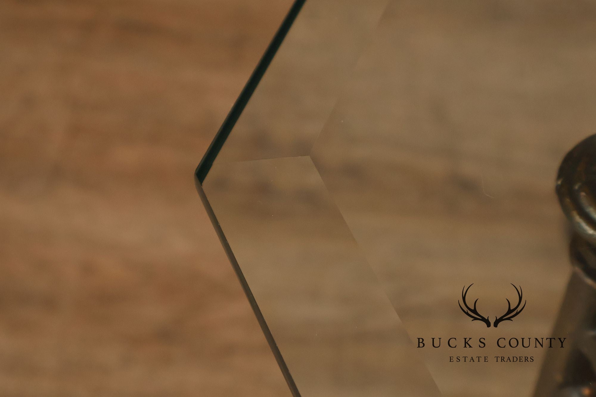 Vintage Hollywood Regency Wrought Iron Glass Top Occasional Table