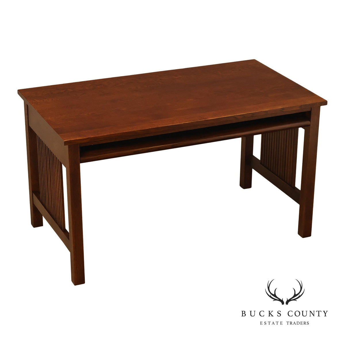 Stickley Mission Collection Oak Spindle Writing Desk