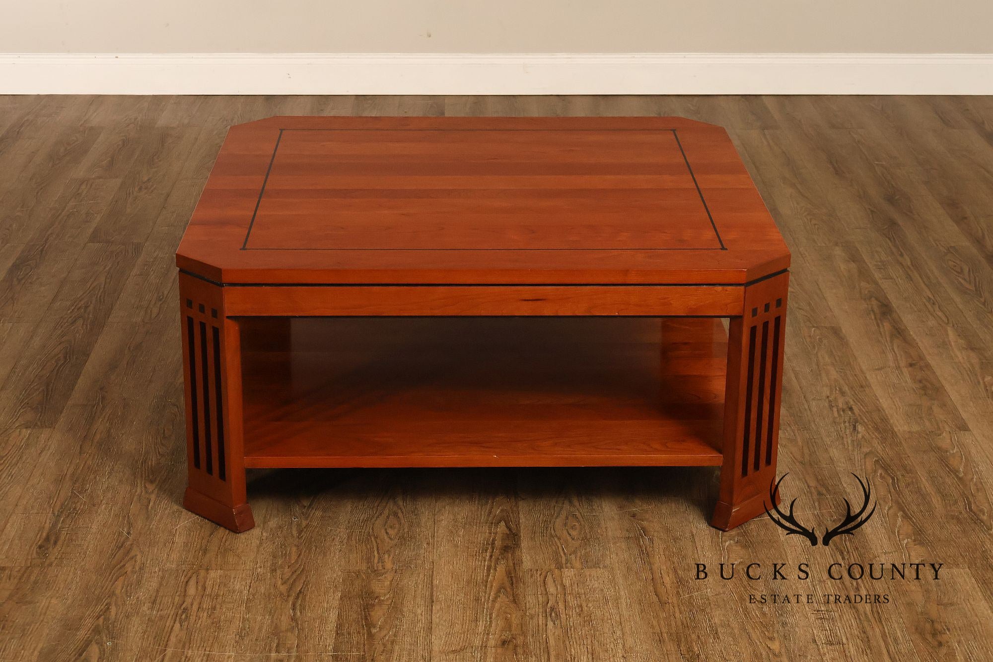 Stickley 21st Century Collection Large Square Cherry Coffee Table