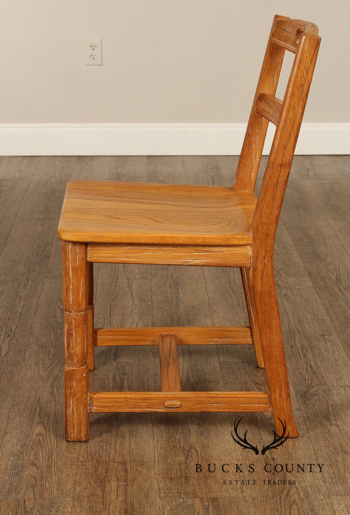 Brandt Ranch Oak Writing Desk and Chair