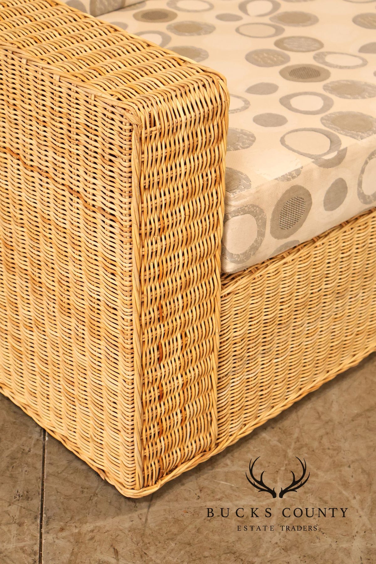 Gunther Lambert Wicker Sofa