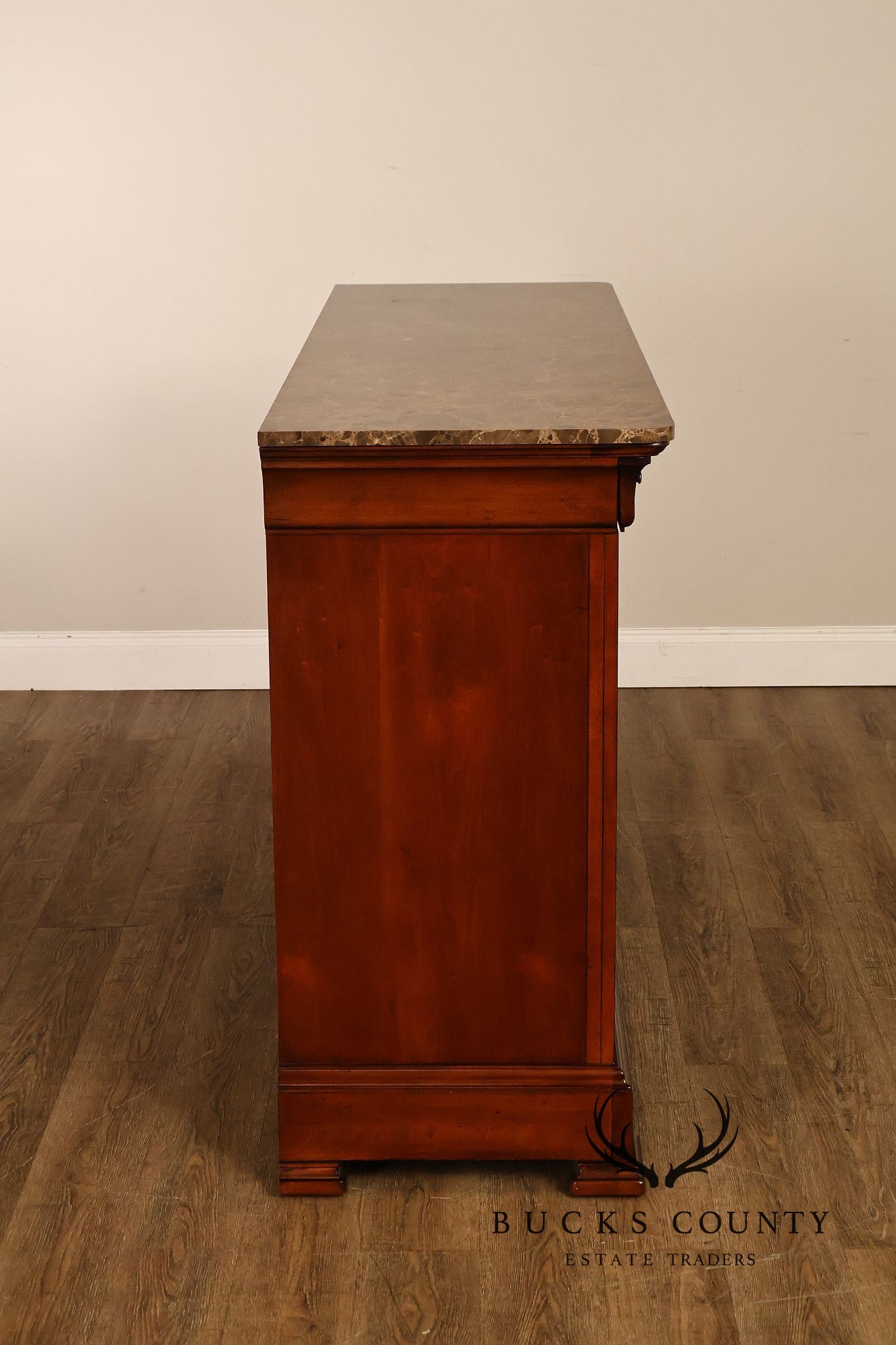 Thomasville King Street Collection Marble Top Four Door Credenza
