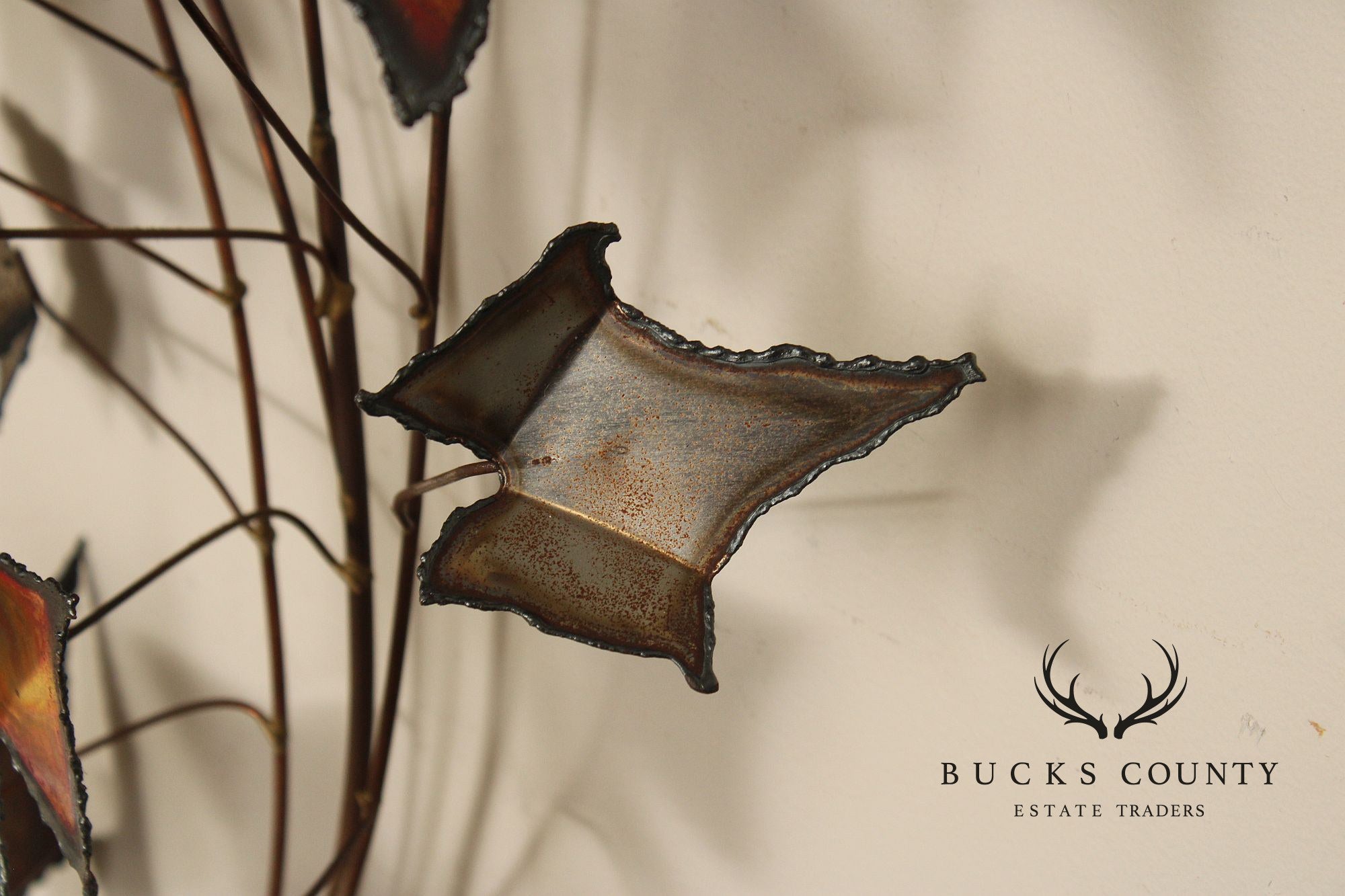 Curtis Jere Brutalist Wall Sculpture, Autumn Leaves