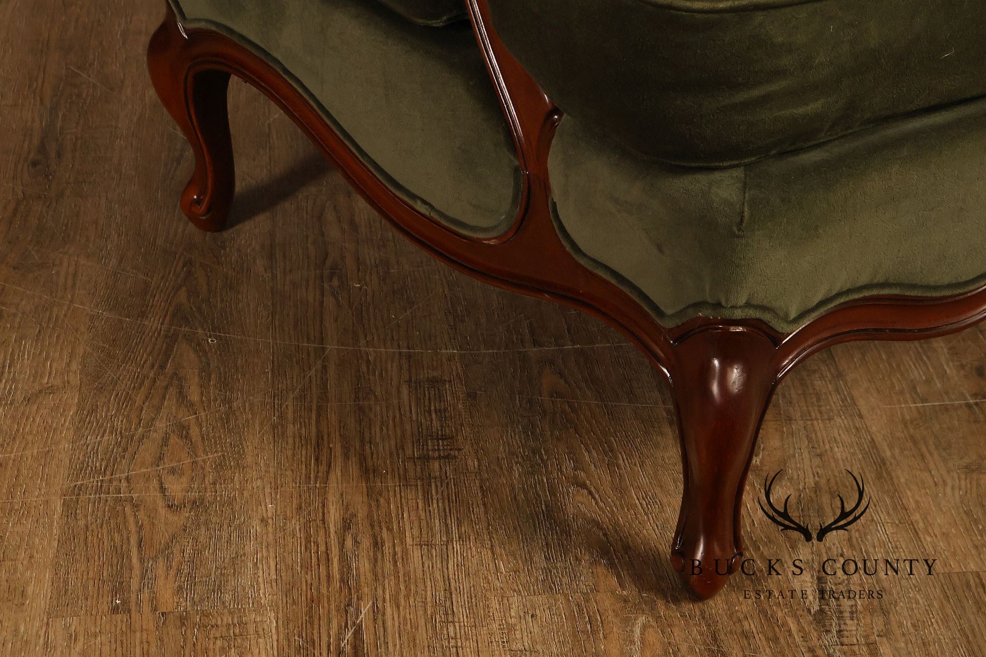 Hickory Chair Mark Hampton Collection Louis XV Style Upholstered Lounge Chair And Ottoman