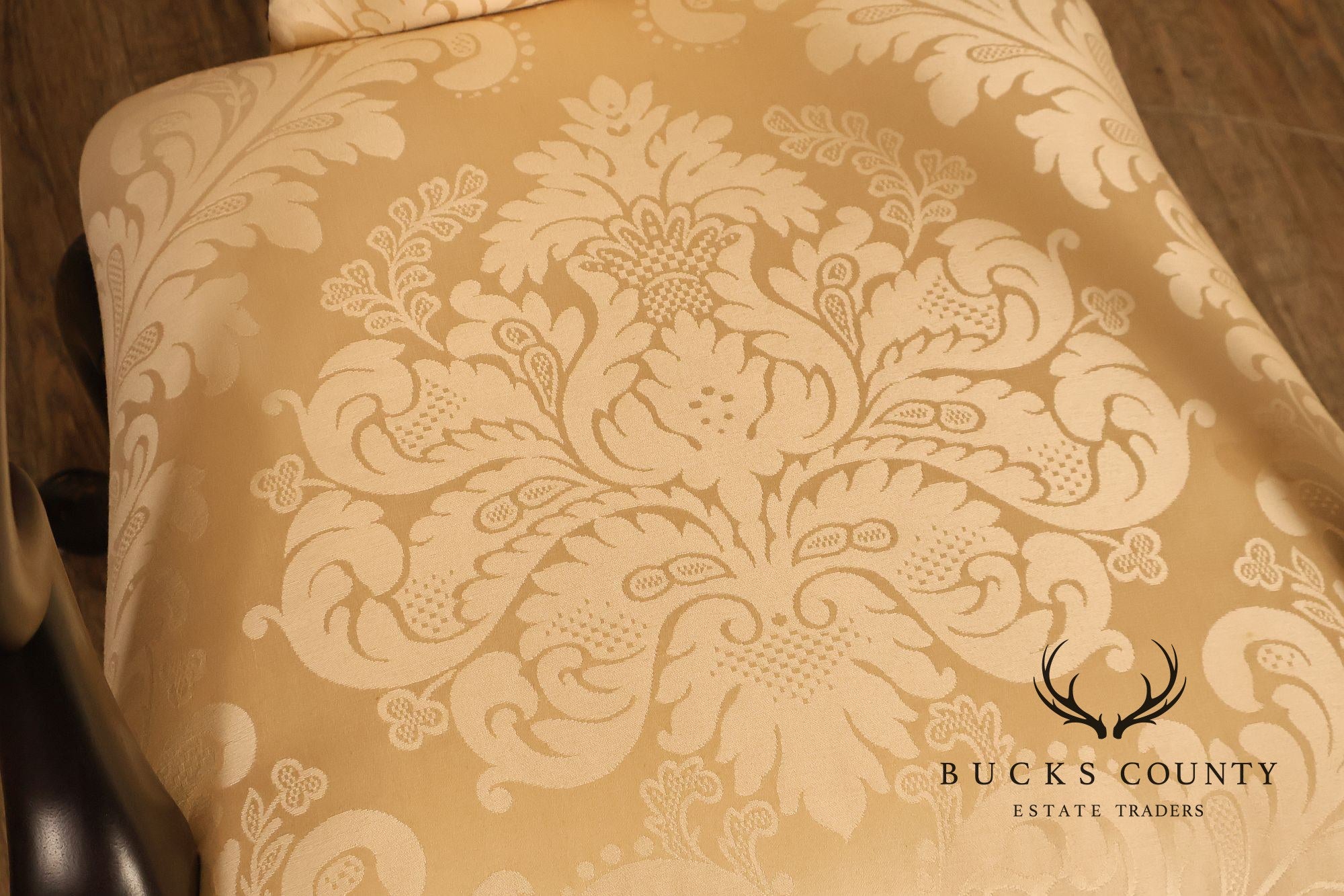 Baker Stately Homes Queen Anne Style Crown Armchair