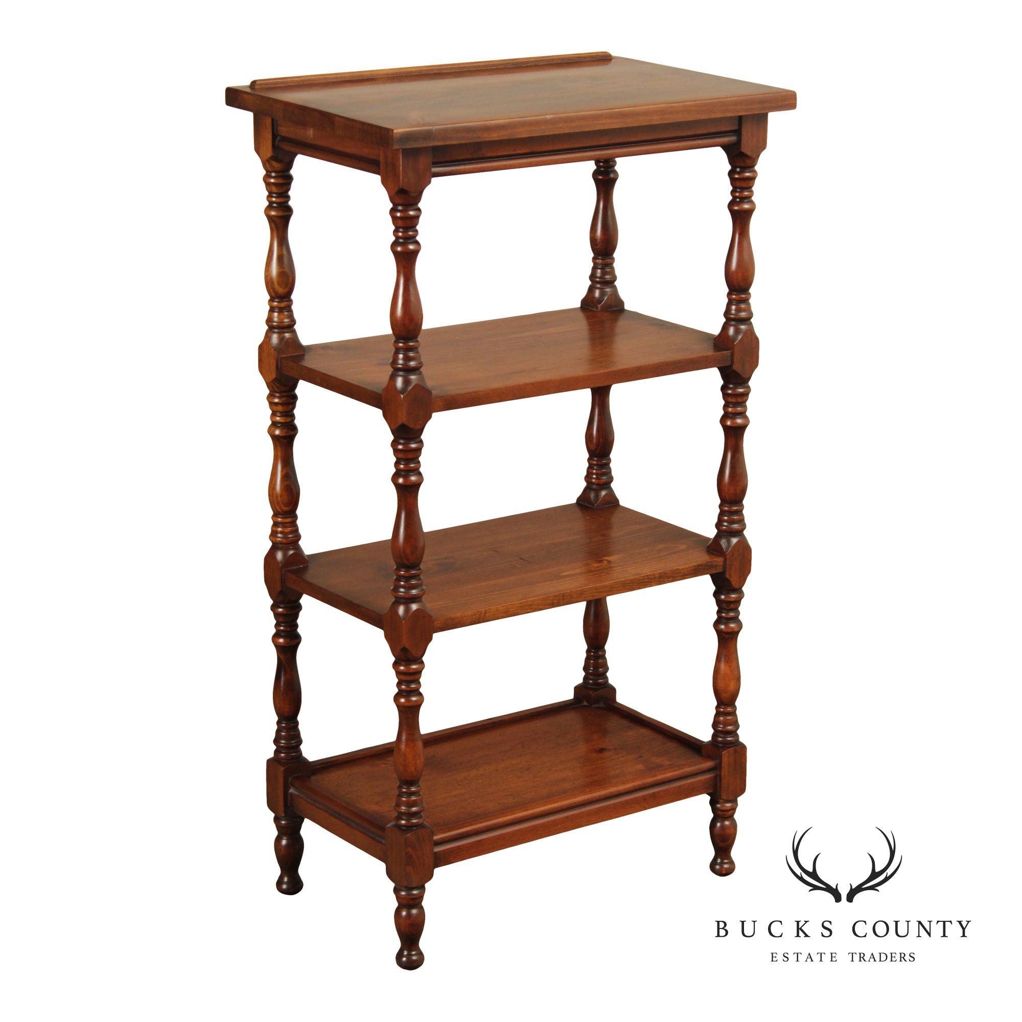 English Traditional Style Pine Bookcase Etagere Lectern