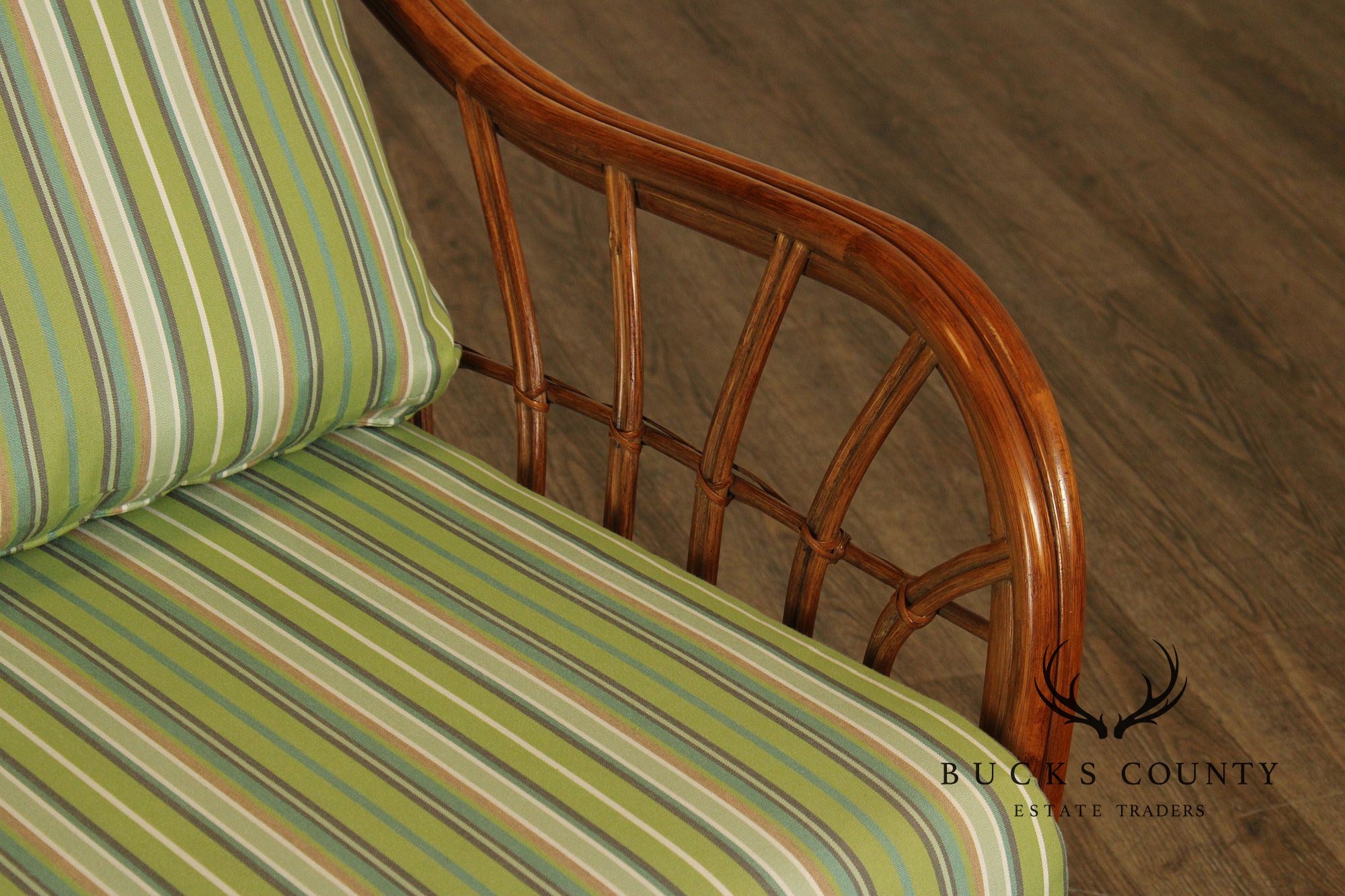 South Sea 'New Kauai' Rattan Loveseat With Sunbrella Cushions